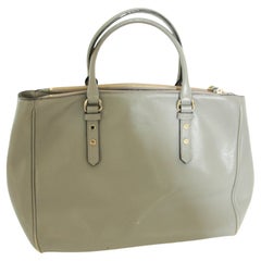 Kate Spade New York Mulberry Street Grey Pebbled Leather Large Tote