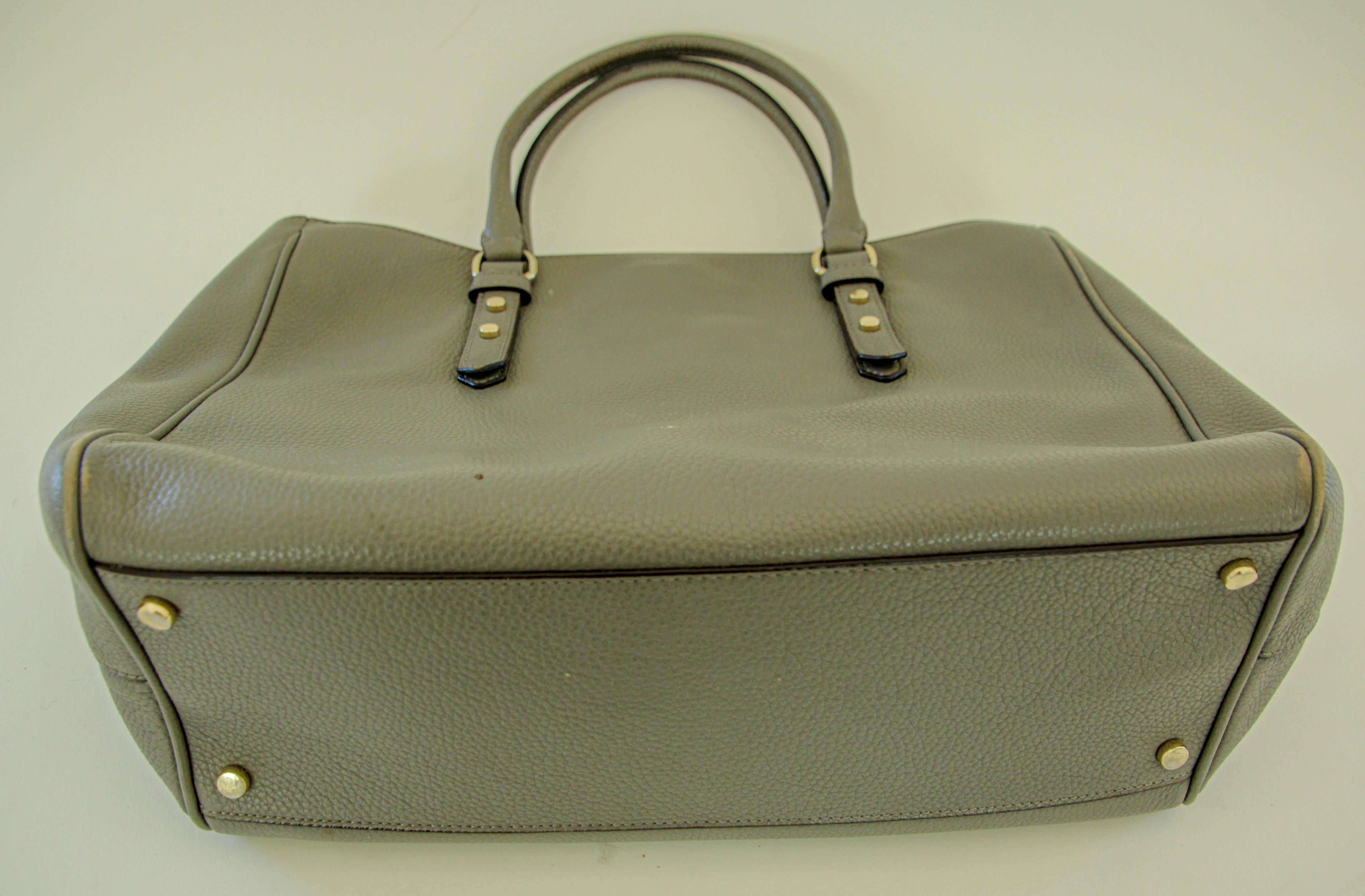 Women's Kate Spade New York Mulberry Street Grey Pebbled Leather Large Tote For Sale