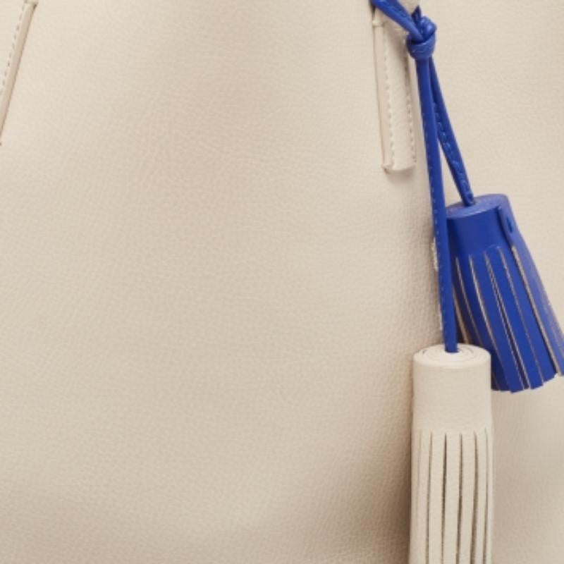 Kate Spade Foster Court Tasha Tote aus cremefarbenem Leder in Off-white im Angebot 2