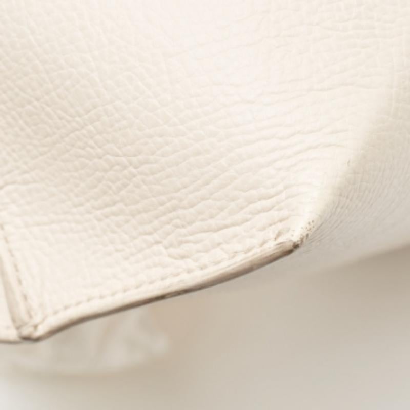 Kate Spade Foster Court Tasha Tote aus cremefarbenem Leder in Off-white im Angebot 3