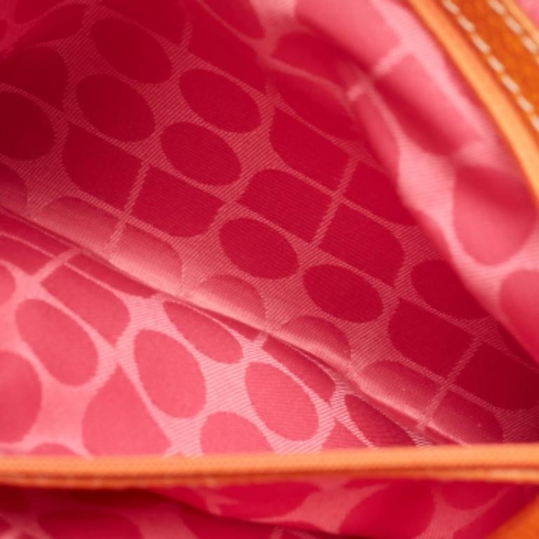 Kate Spade Orange Leder Middle Zip Tote im Angebot 7