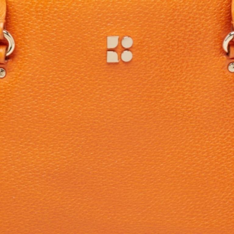 Kate Spade Orange Leder Middle Zip Tote im Angebot 2