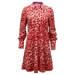 Kate Spade Panthera Dress in Animal Print Polyester Viscose