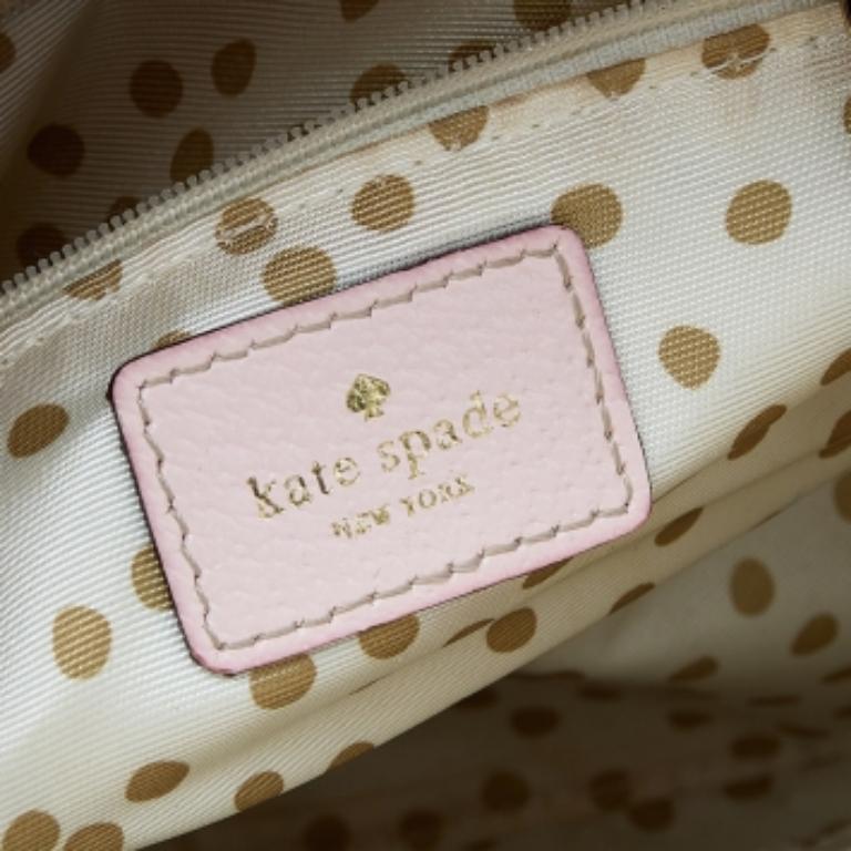Cartera Kate Spade Wellesley Alessa de piel rosa Beige en venta