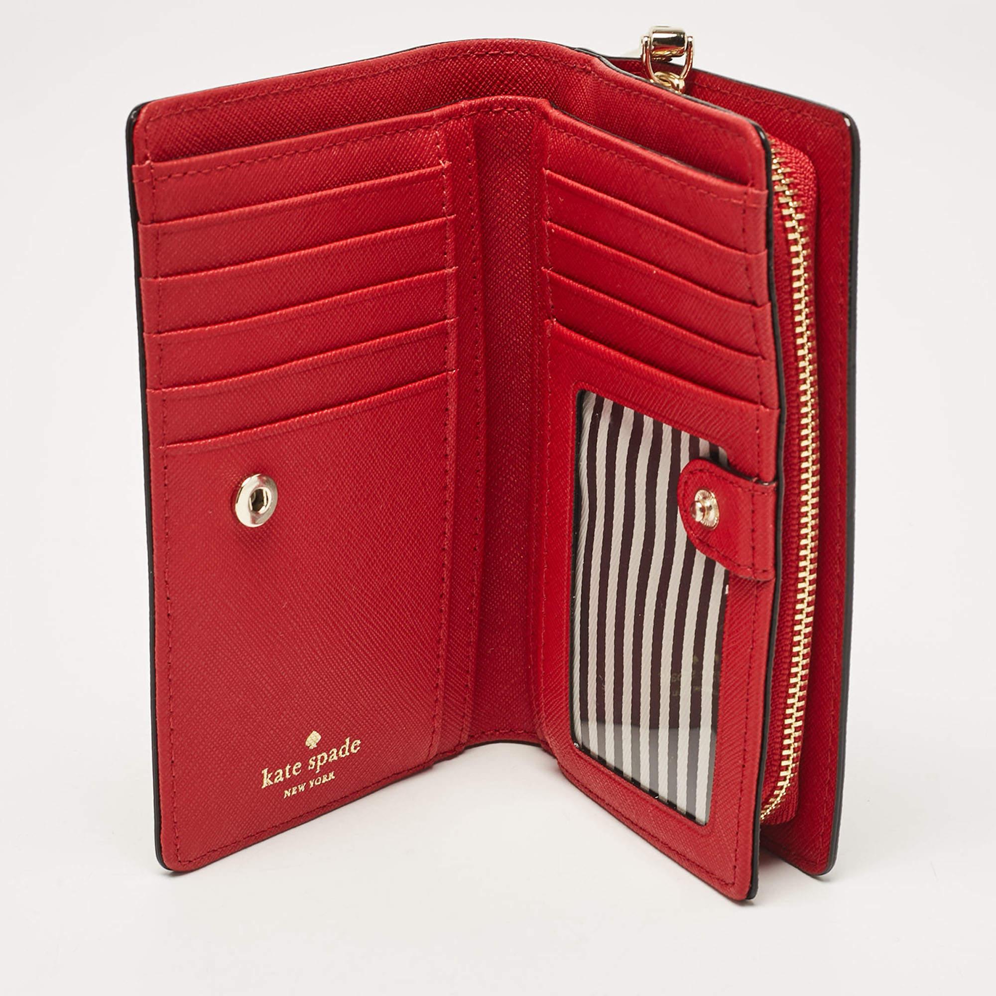 Compact and stylish  this wallet will be your favorite grab and go companion. Designed from quality materials  its interior is divided into different compartments to store your cards and cash perfectly.