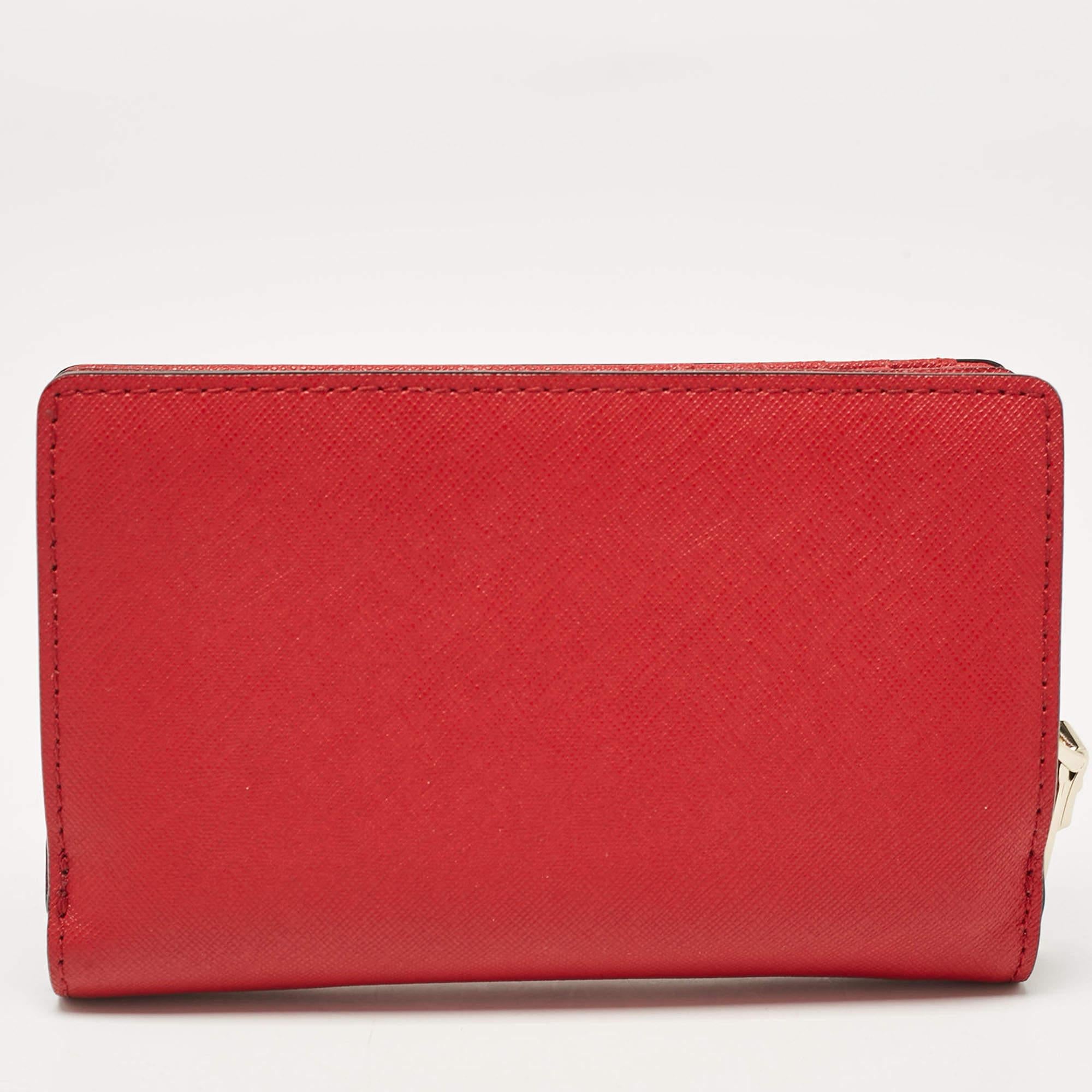 Kate Spade Red Leather French Wallet 3
