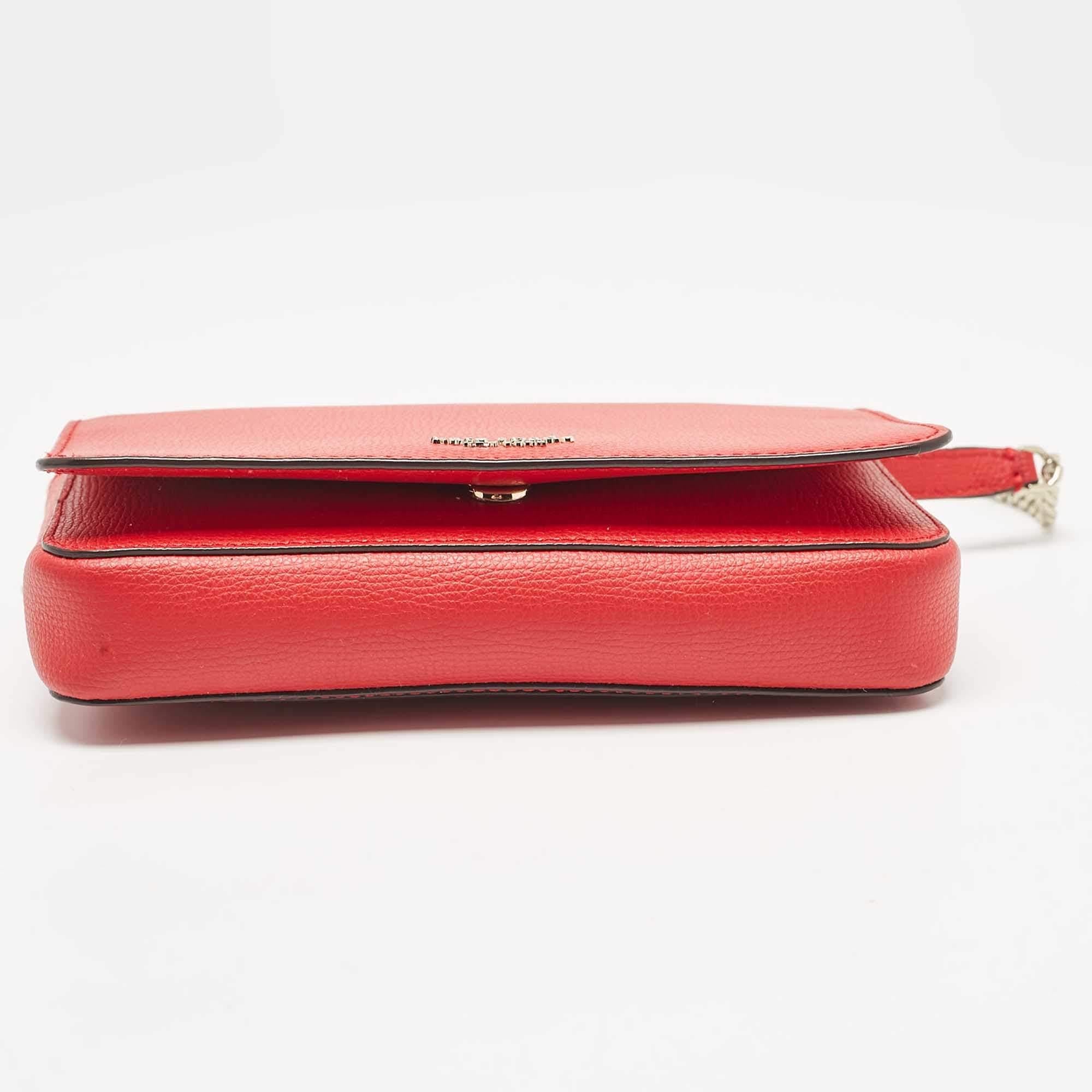 Kate Spade Red Leather New York Sylvie Chain Crossbody Bag 2