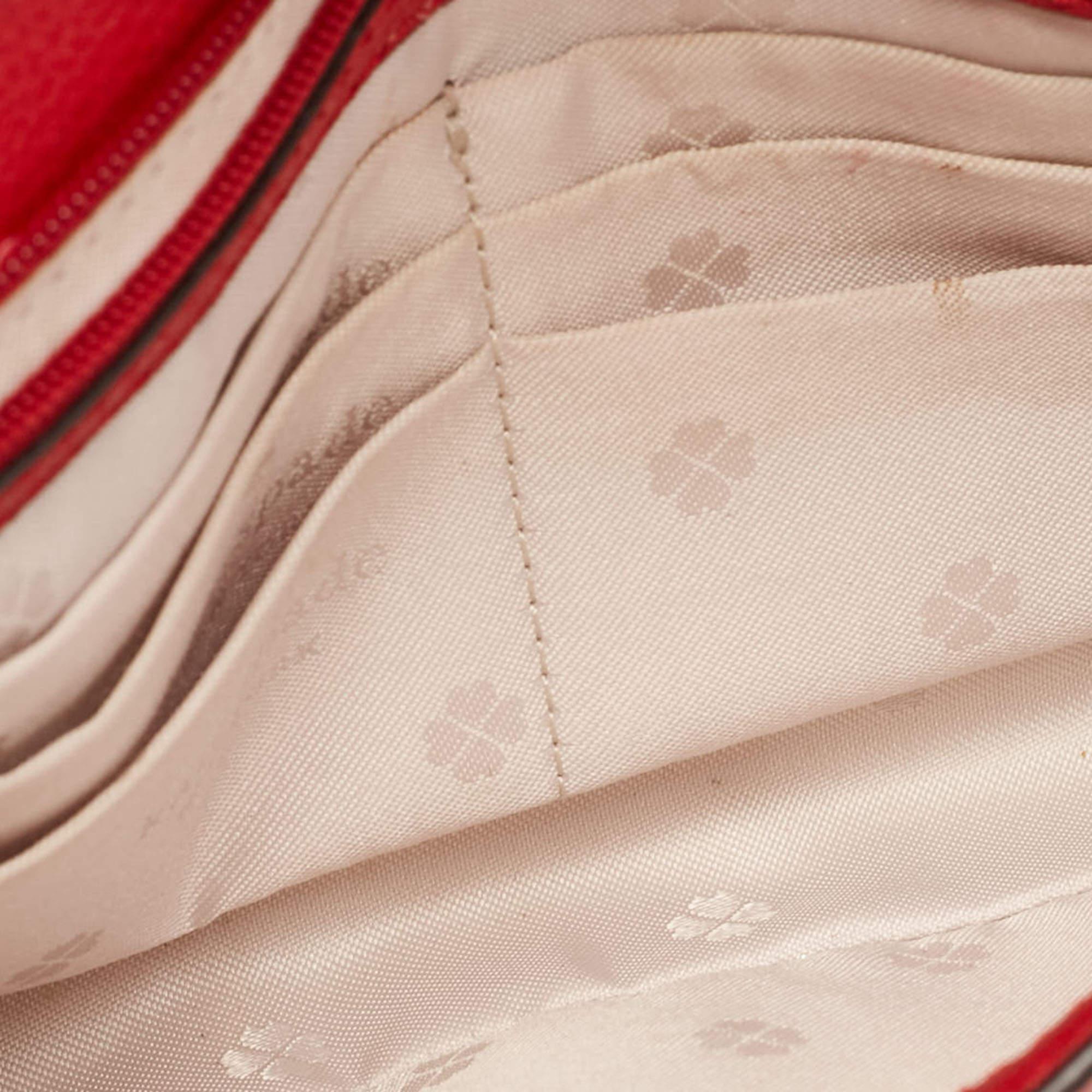 Kate Spade Red Leather New York Sylvie Chain Crossbody Bag 3