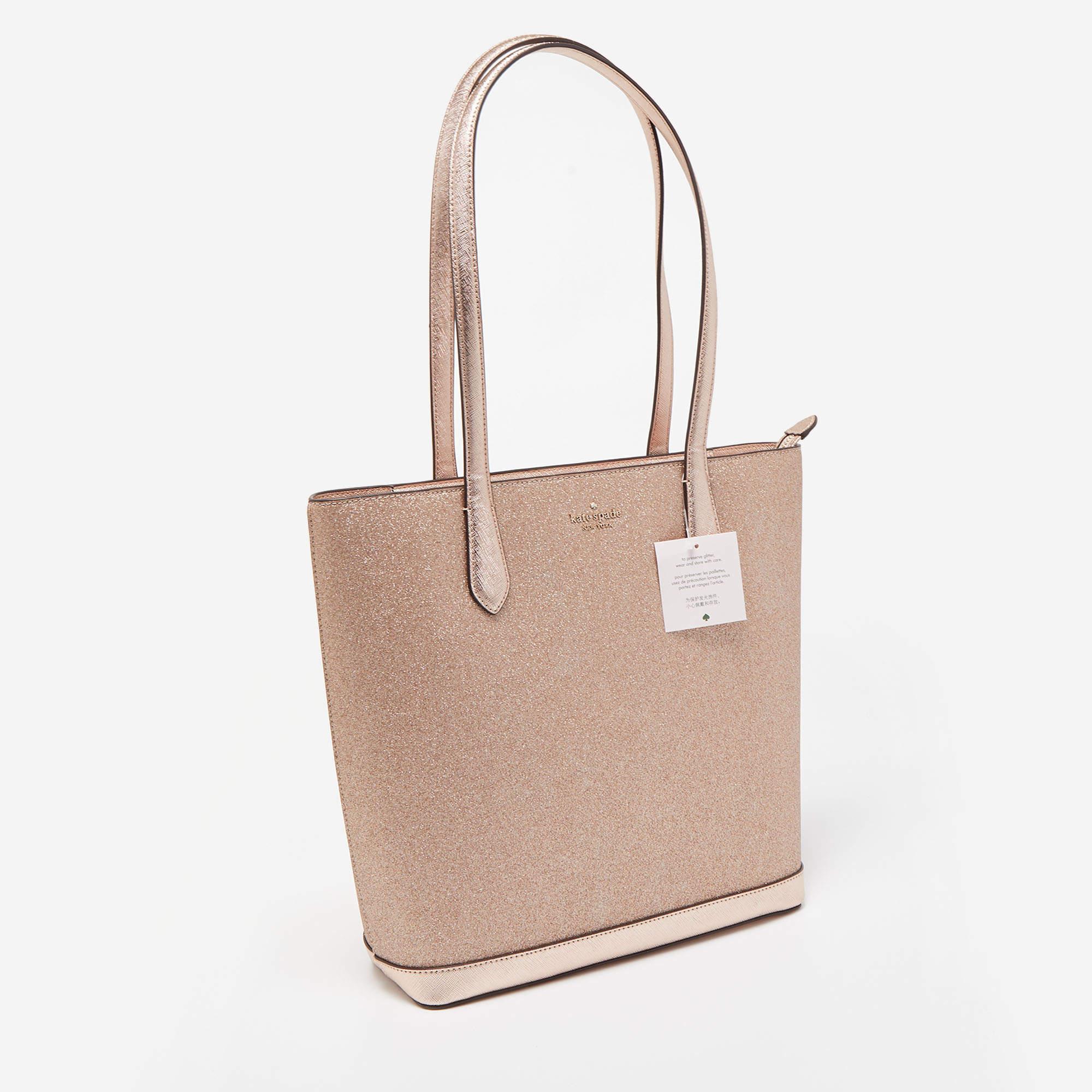Rose gold kate spade tote clearance