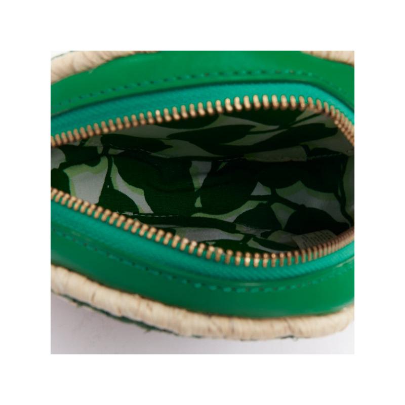 Kate Spade Spring Forward Wicker Snail, pochette in paglia e rattan con tracolla in rafia in vendita 4