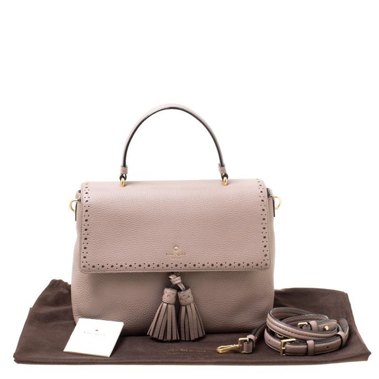 Kate Spade Taupe Leather James Street Sparrow Top Handle Bag  display picture 3