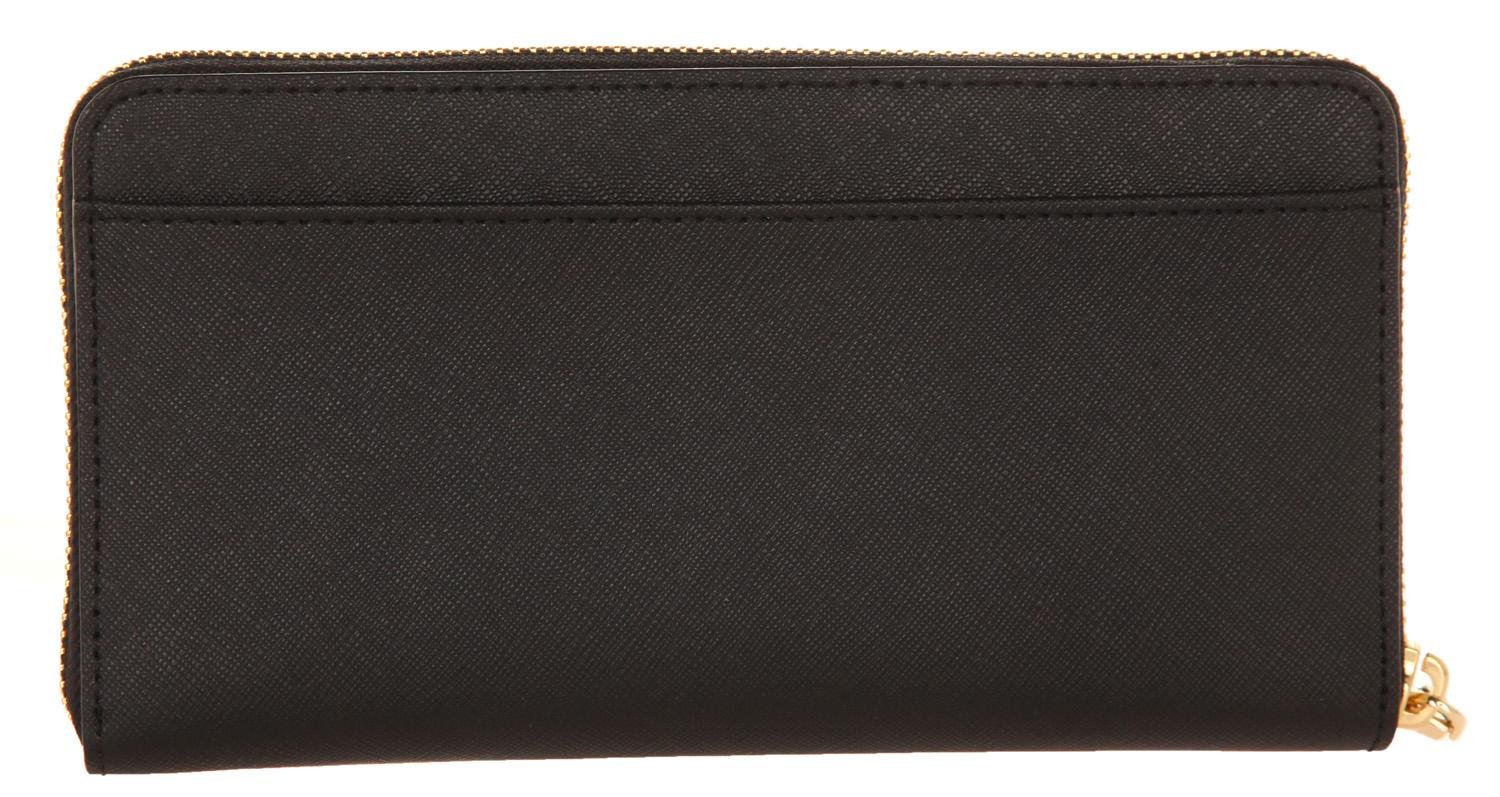 Item number PWRU5073B-001 
Color black
Exterior crosshatched leather
Lining 61% Polyester-39% recycled Polyester
Compartments: 3 bill compartments, 12 credit card slots, 2 slide compartments, 1 coins compartment with zipper, Outside: 1 slide