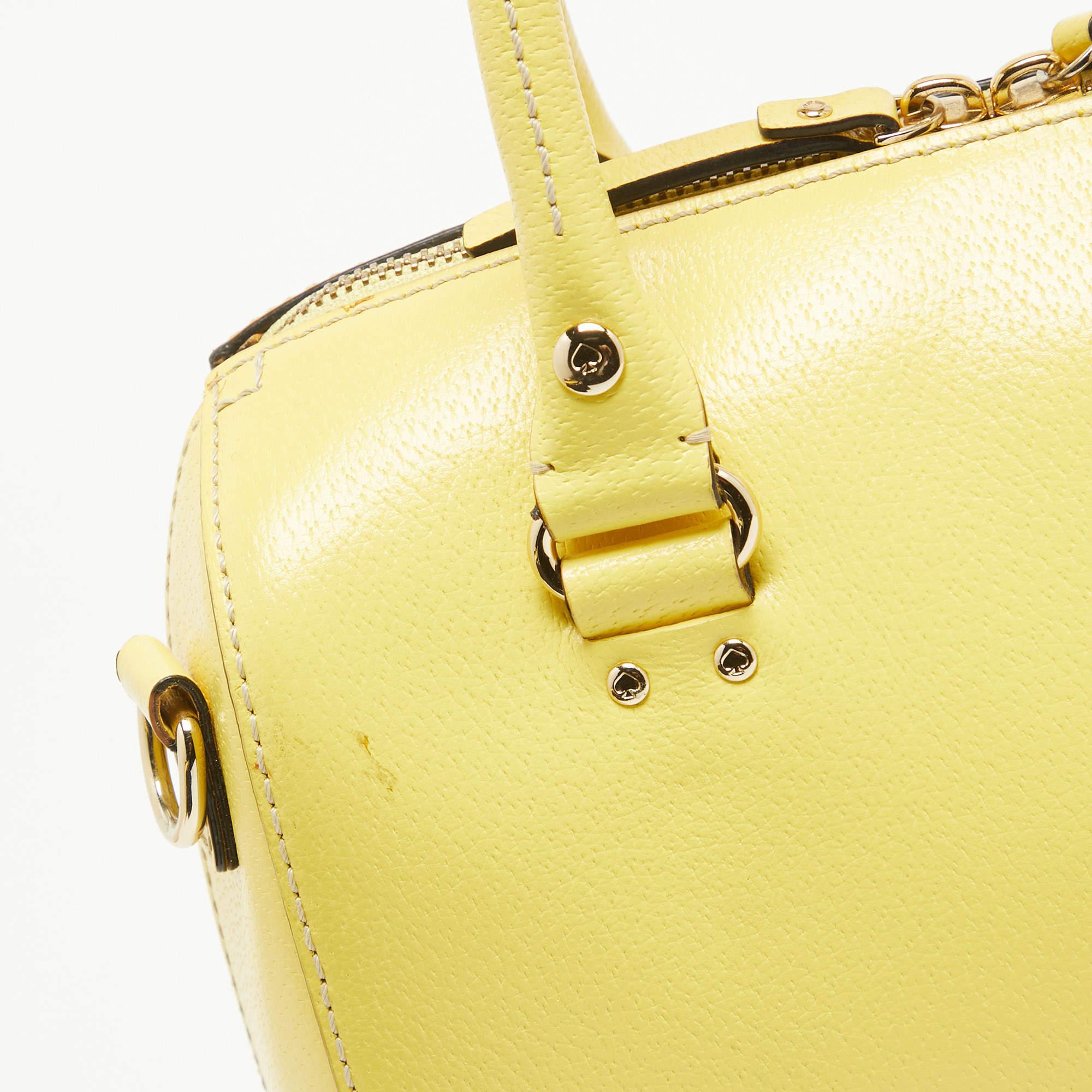 Kate Spade, la borsa Wellesley Alessa in pelle gialla in vendita 2