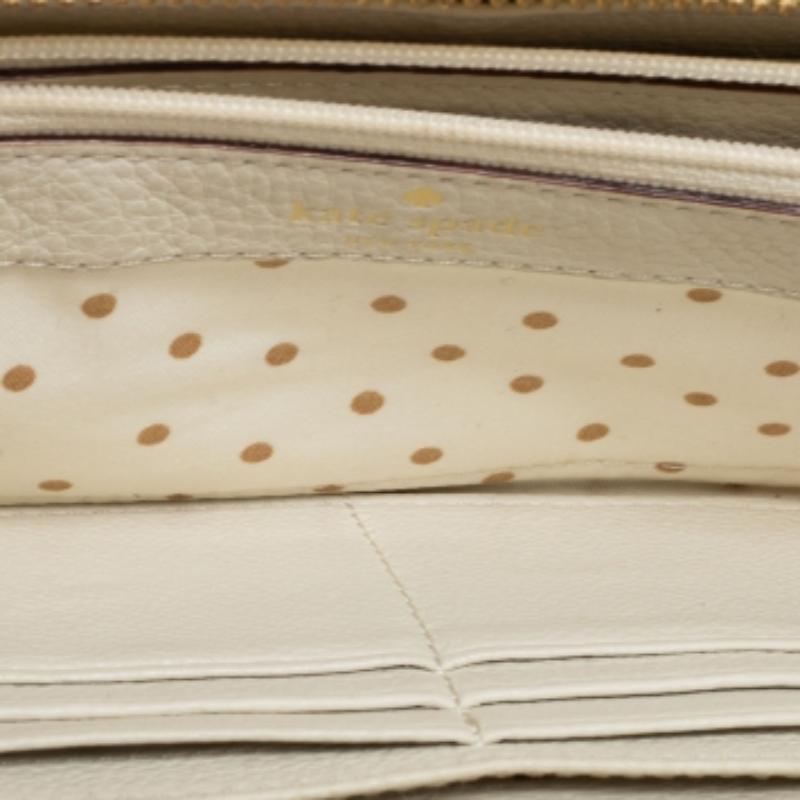 Cartera con cremallera de piel amarilla Kate Spade en Bueno estado para la venta en Dubai, Al Qouz 2