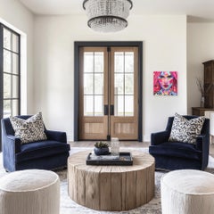 Shelbia - Abstract Vibrant Colorful Mixed Media Figurative Portrait Painting