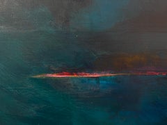 "Reflection III" - Kate Trafeli, 21st Century, Abstract Painting, Blue