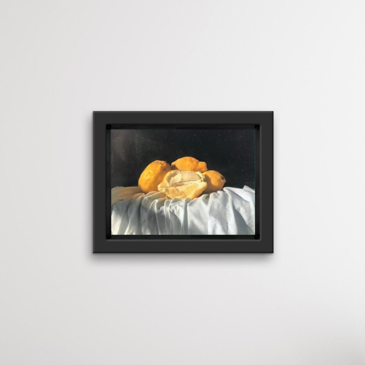 Amalfi-Limonaden von Kate Verrion, zeitgenössische Kunst, realistische Kunst, Originalgemälde (Schwarz), Landscape Painting, von Kate Verrion 