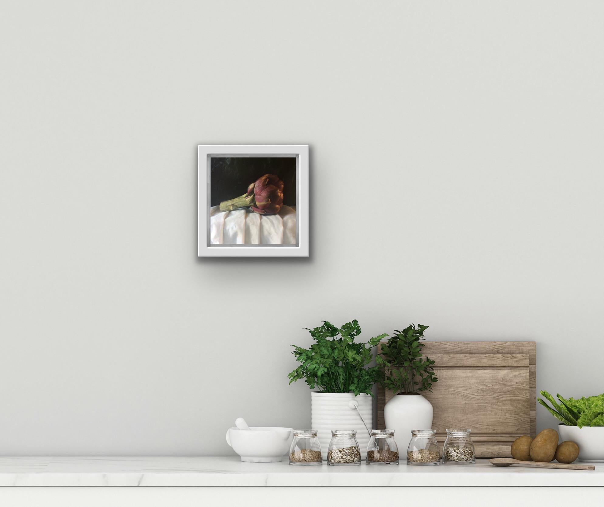 Artichoke - Realist Painting by Kate Verrion