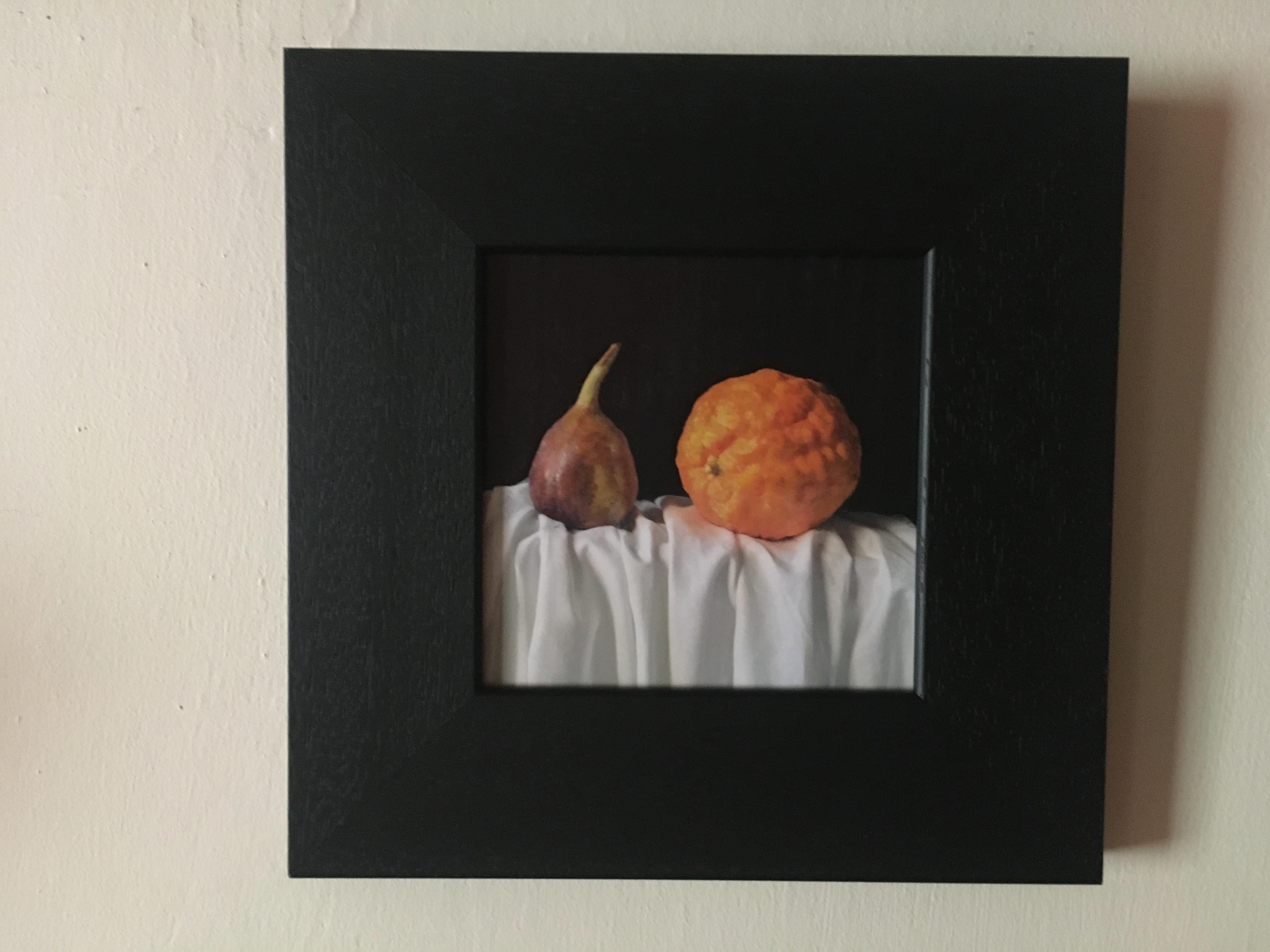 Figue et marmelade d'orange, Peinture originale, Nature morte, Fruits - Réalisme Painting par Kate Verrion
