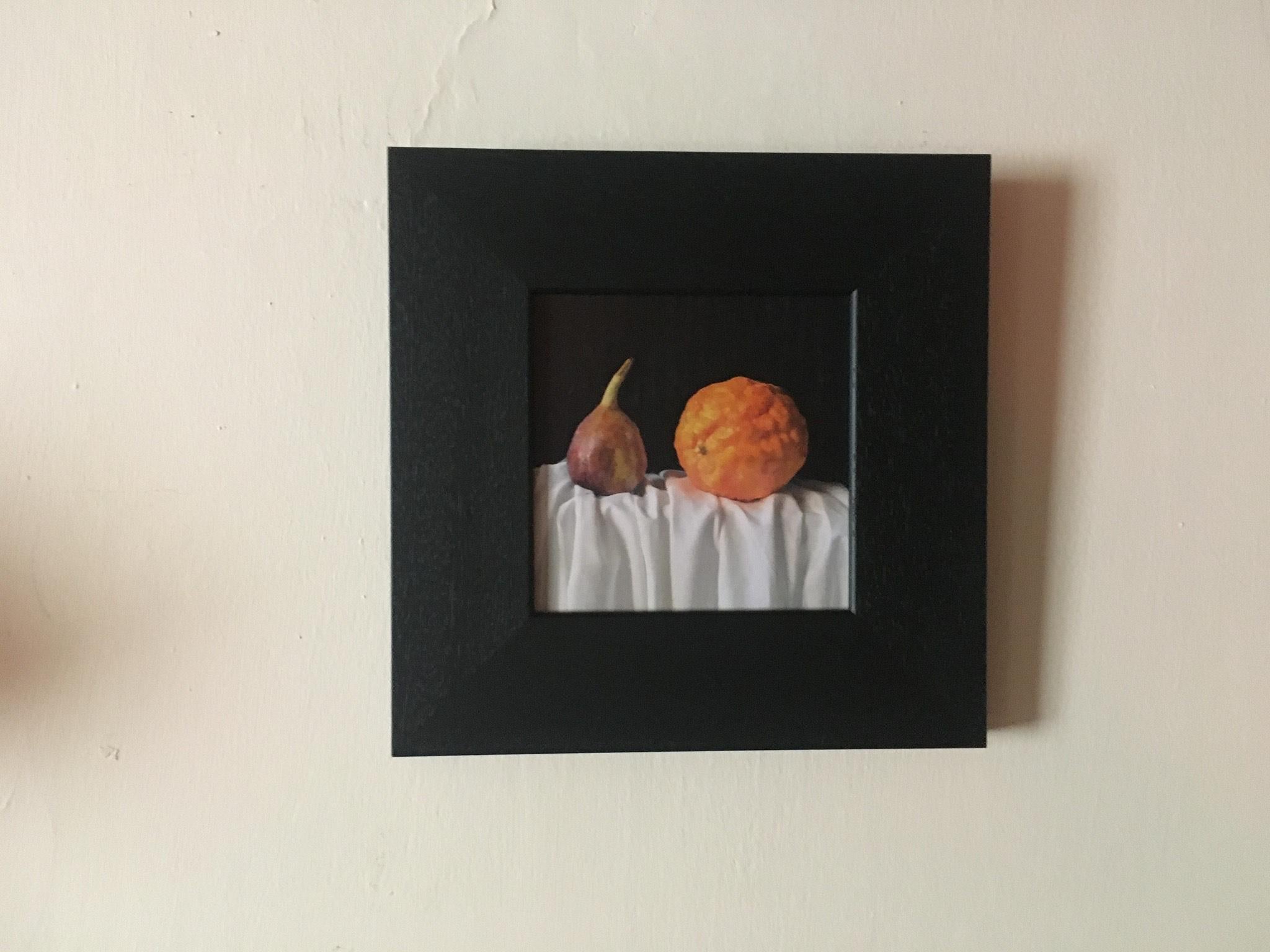 Figue et marmelade d'orange, Peinture originale, Nature morte, Fruits en vente 1