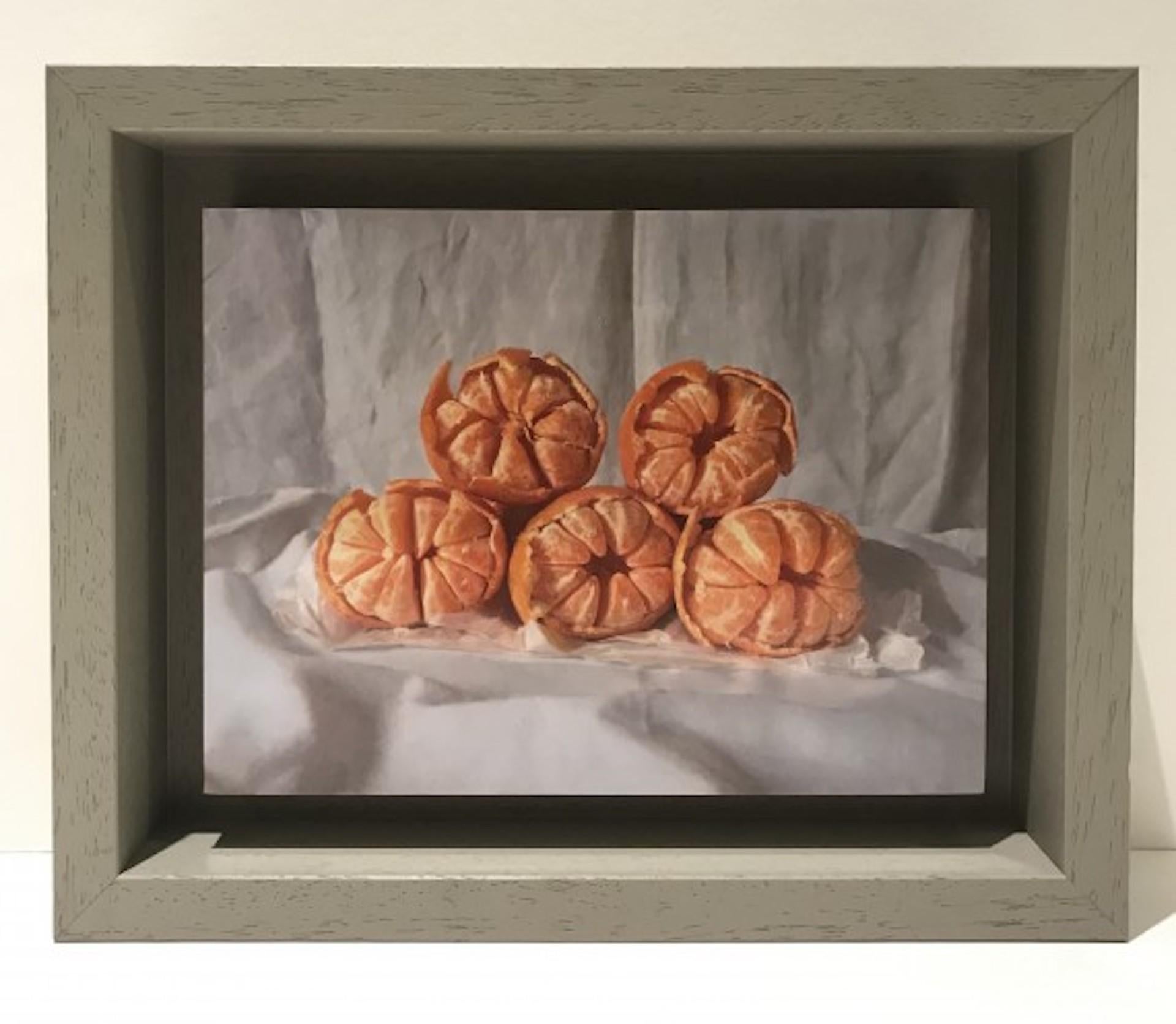 Kate Verrion, Five Satsumas, Still Life Painting, Realist Fruit Painting 1