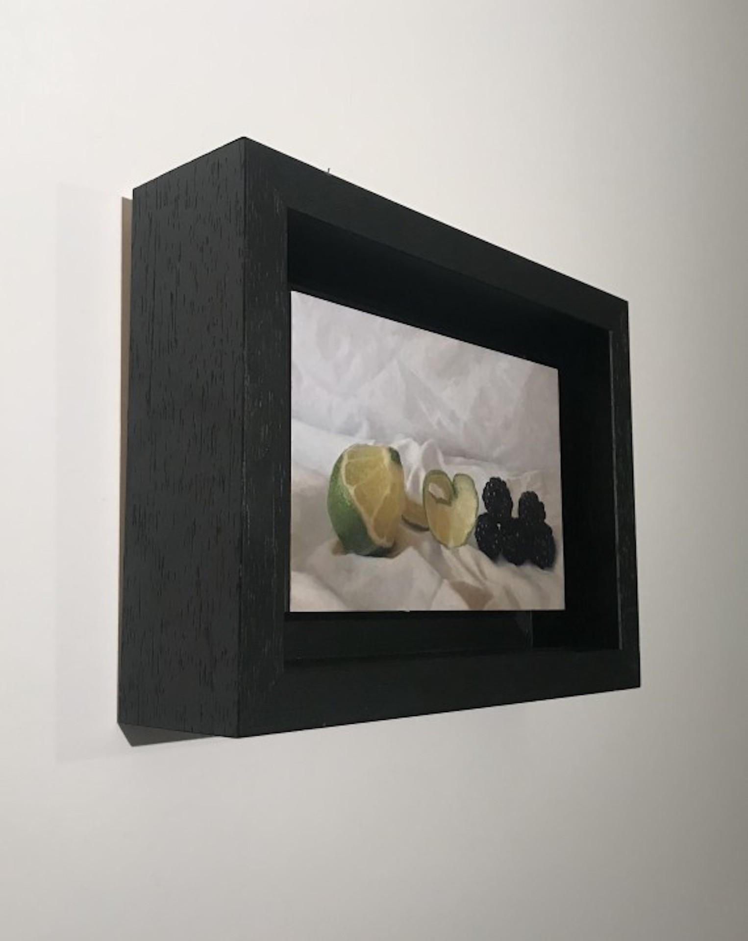 Kate Verrion, Lime and Blackberries, Still Life Art, Realism Painting 1