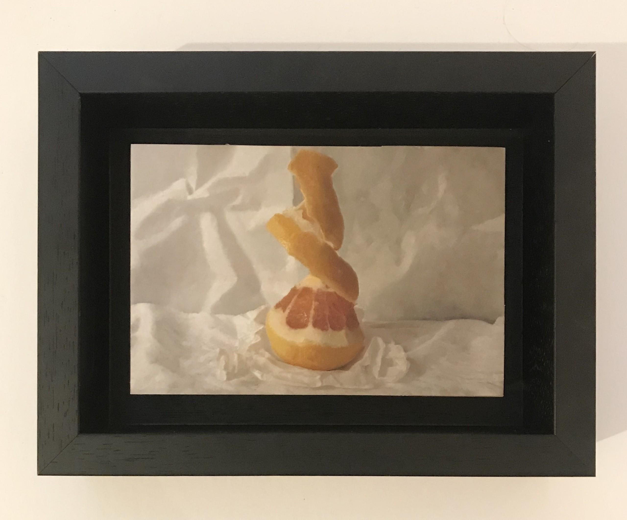 One Peeled Satsuma - Painting by Kate Verrion