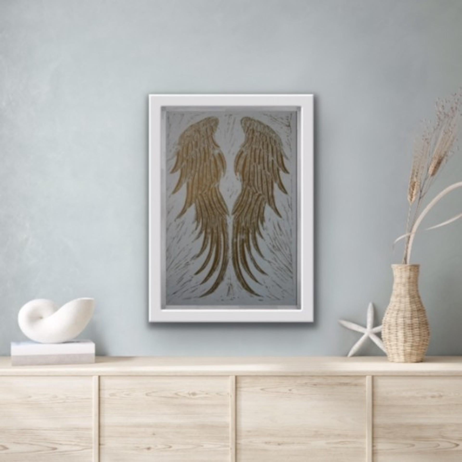 Transcendent, Kate Willows, Limited Edition Wing Print, Animal, Angel, Artwork For Sale 2