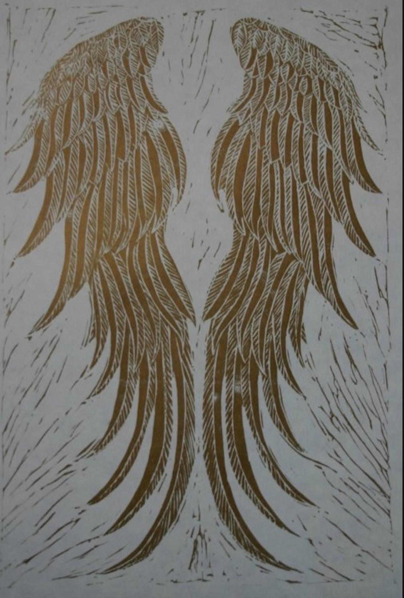 Transcendent, Kate Willows, Limited Edition Wing Print, Animal, Angel, Artwork