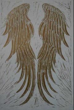 Transcendent, Kate Willows, Limited Edition Wing Print, Animal, Angel, Artwork