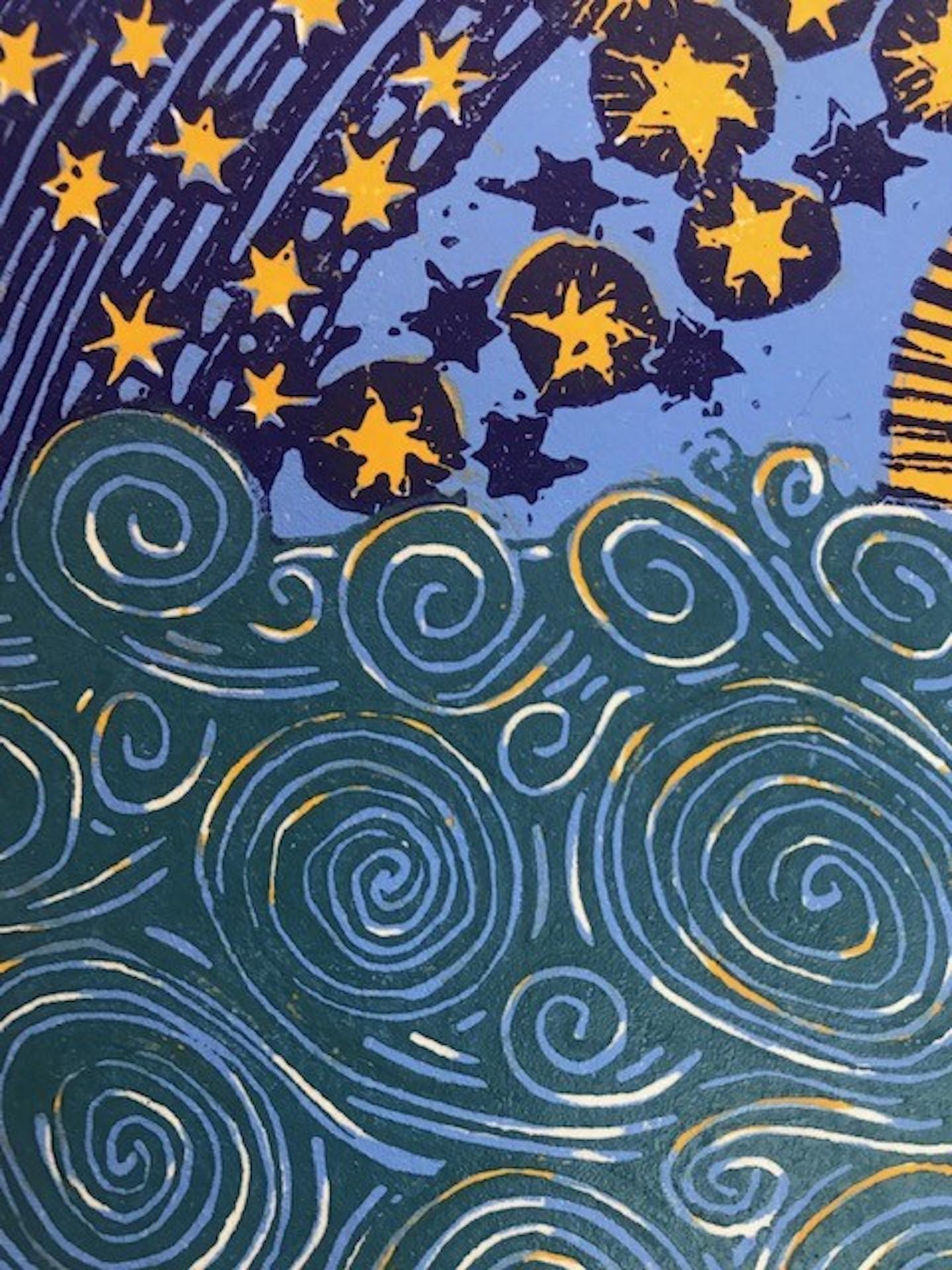 Sea Of Stars, Kate Willows, Impression en édition limitée, Seascape Sky Art, abordable en vente 1