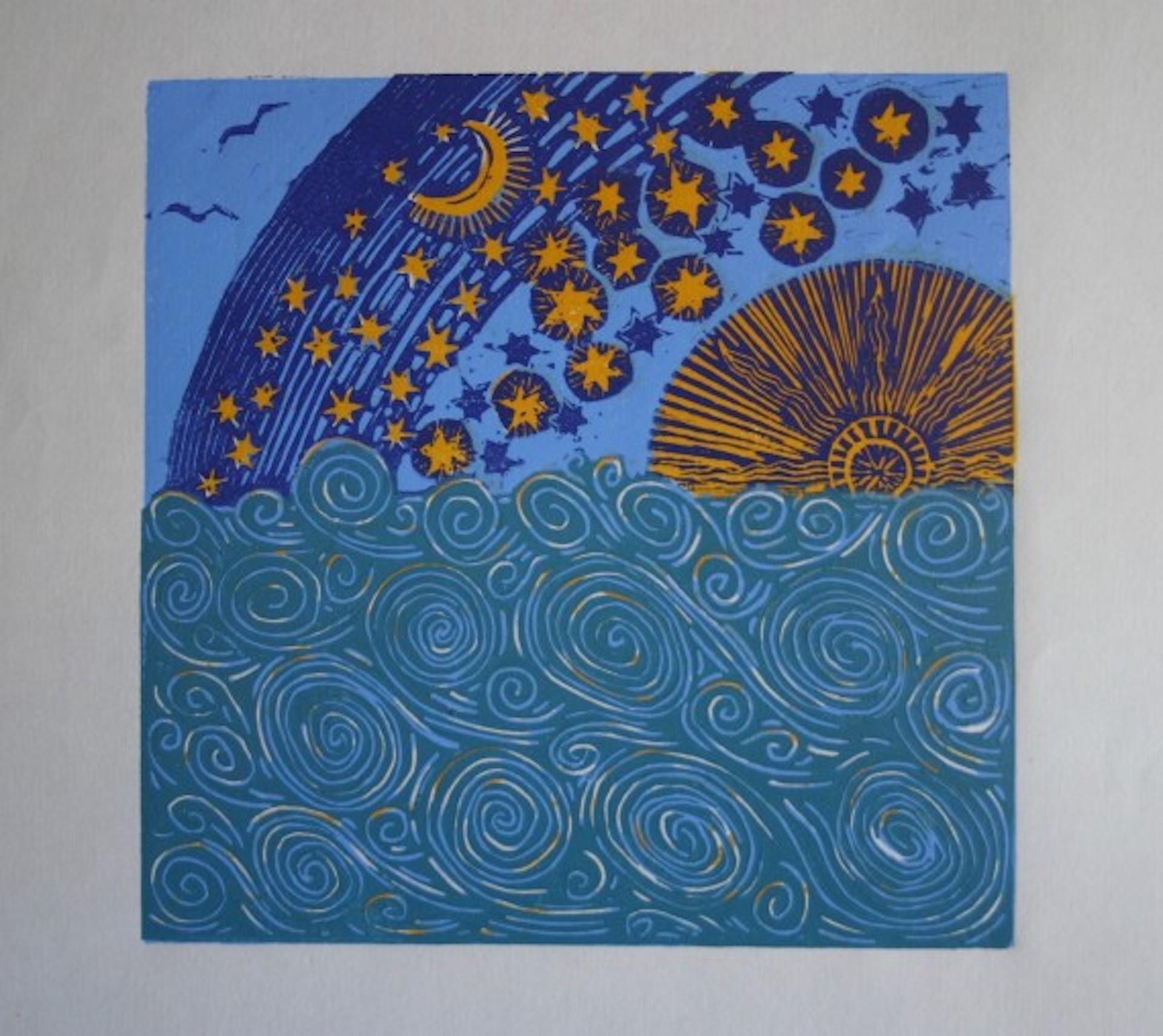 Sea Of Stars, Kate Willows, Limited Edition Print, Seascape Sky Art, Affordable For Sale 5