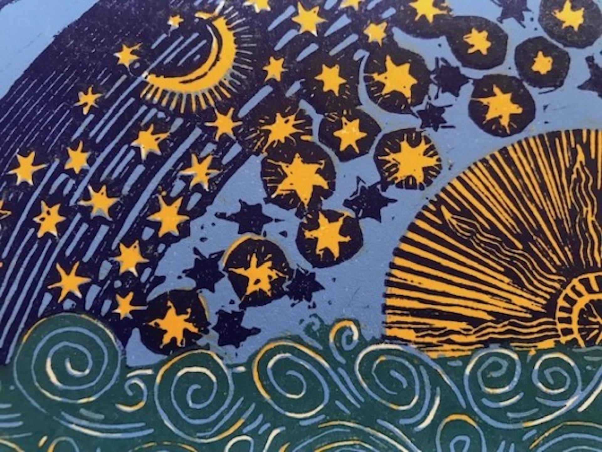Sea Of Stars, Kate Willows, Druck in limitierter Auflage, Seascape Sky Art, preiswert