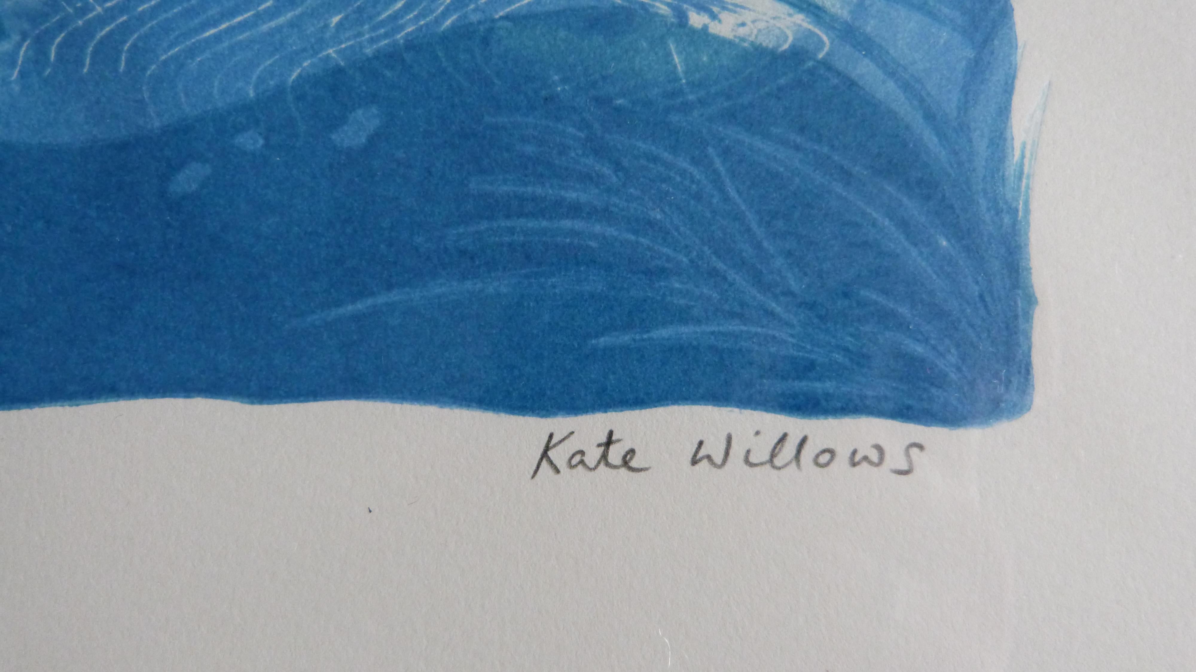 Starry Night Over Albert Bridge, contemporary, Lino print, cityscape For Sale 2