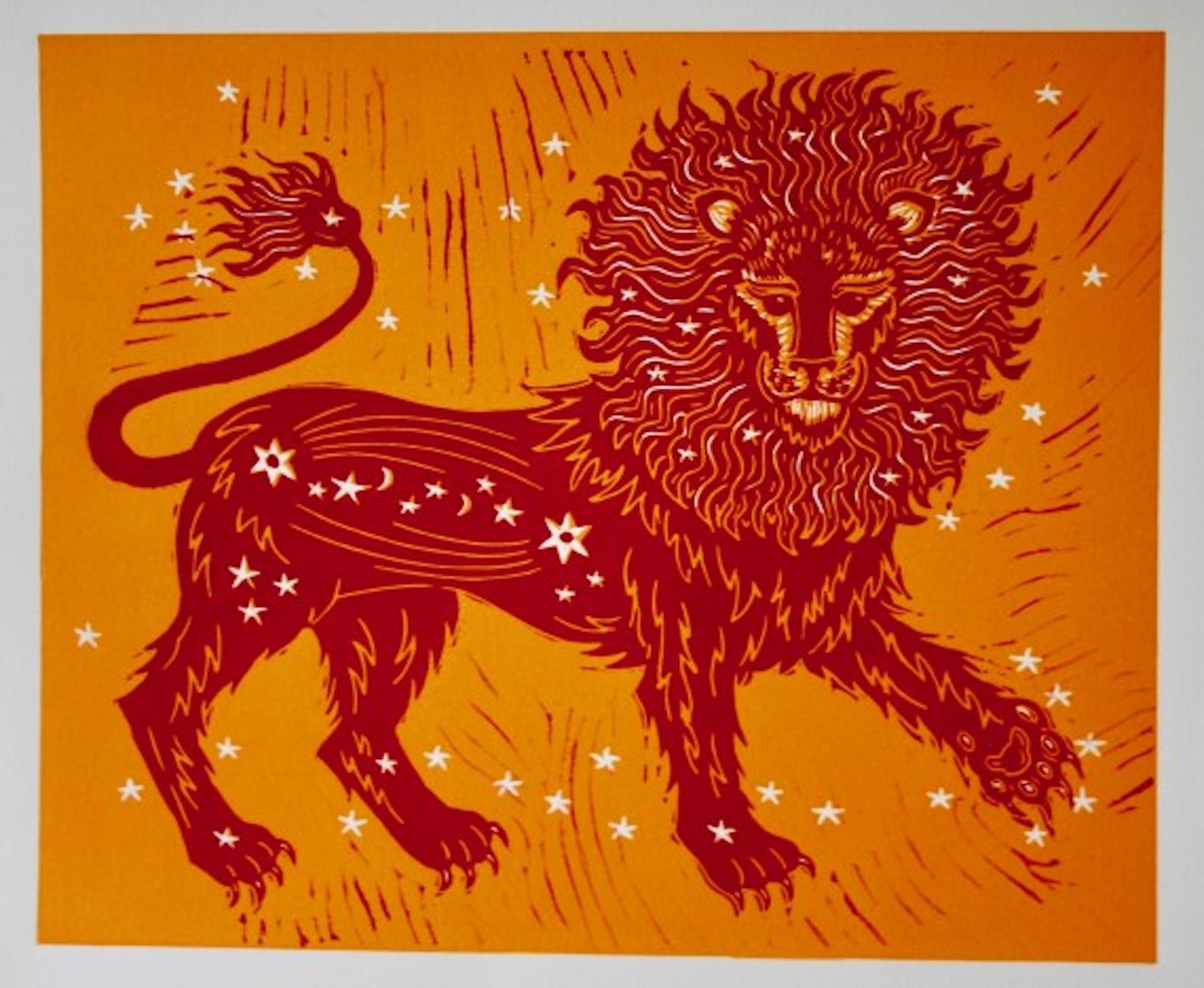 sun lion art