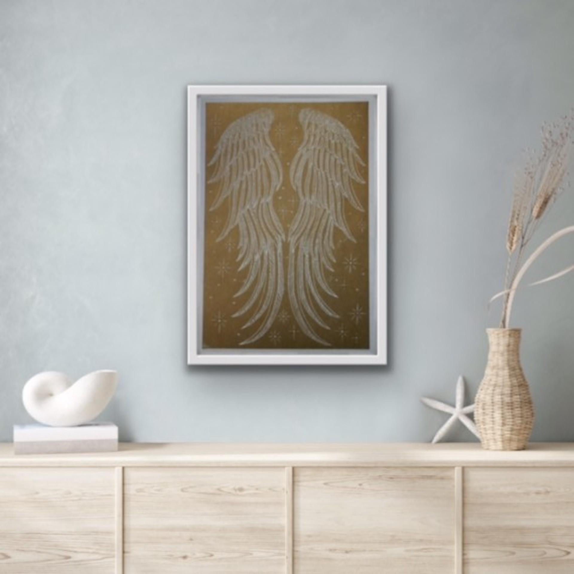 Transcend, Kate Willows, Limited Edition Print, Angelic Artwork, Affordable Art For Sale 1