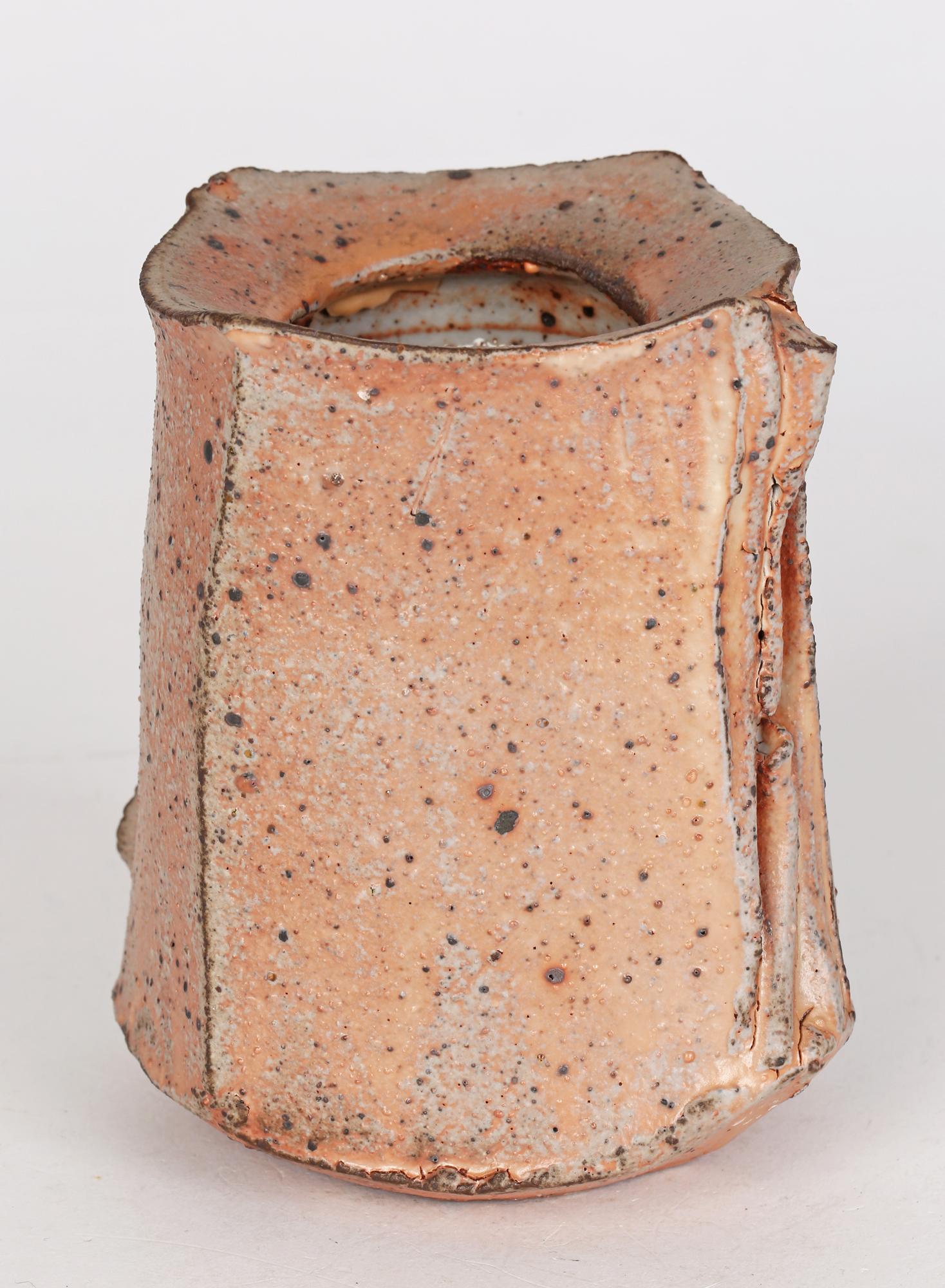 Katerina Evangelidou Greek Stoneware Hand Built Studio Pottery Vase For Sale 8