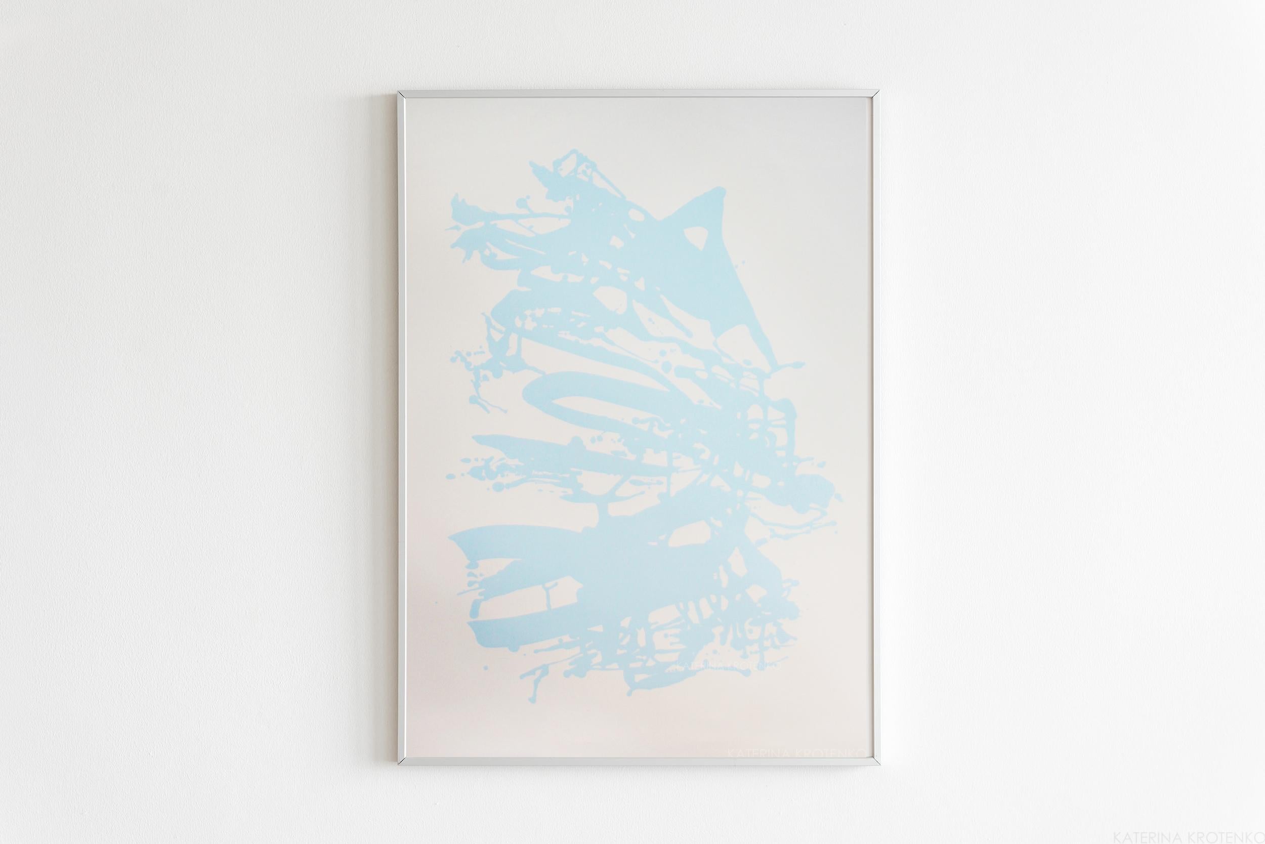 Katerina Krotenko Abstract Print - Invisible treasures # 6 serigraphy