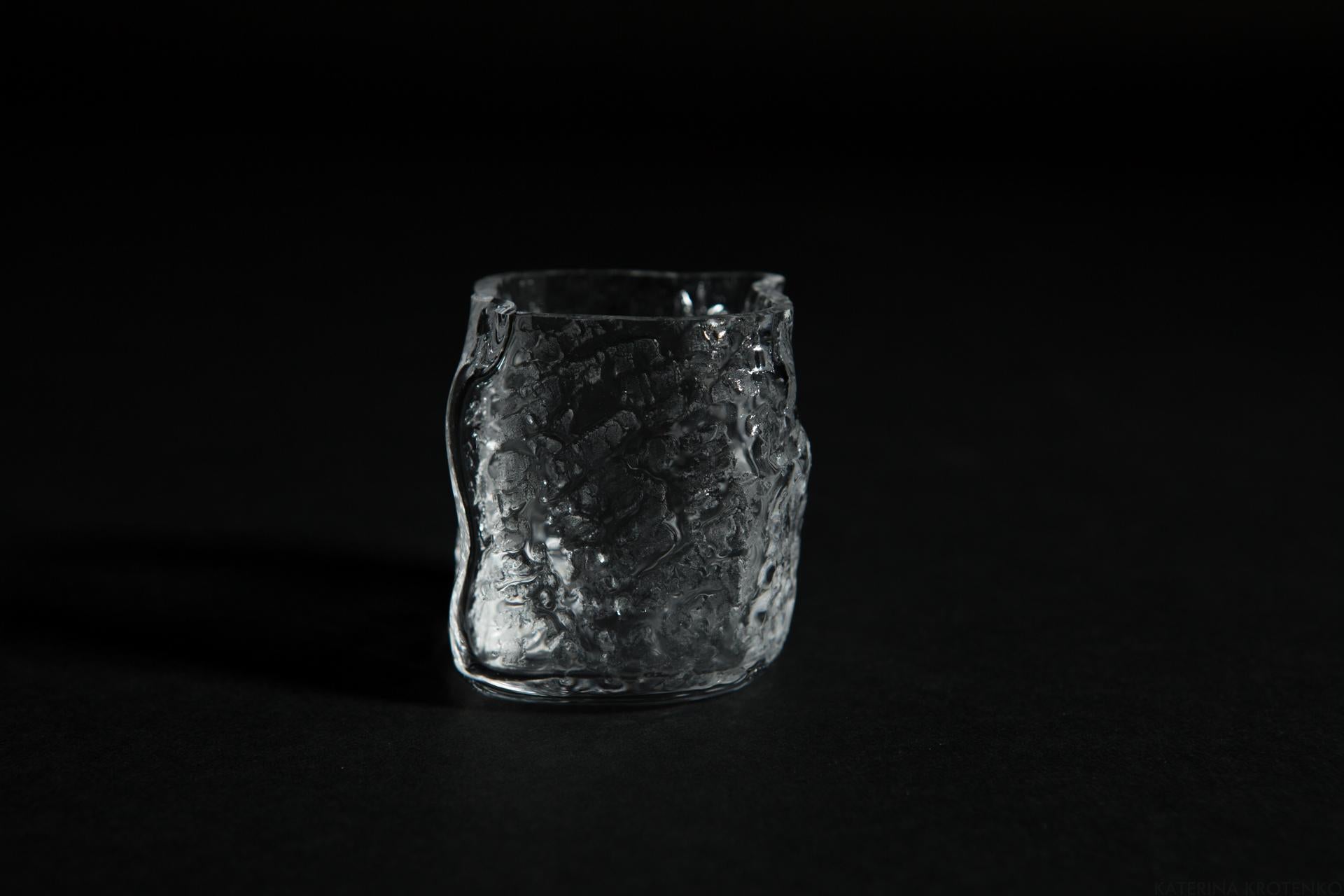 Katerina Krotenko Still-Life Sculpture - Drago — miniature glass vase, volume VII
