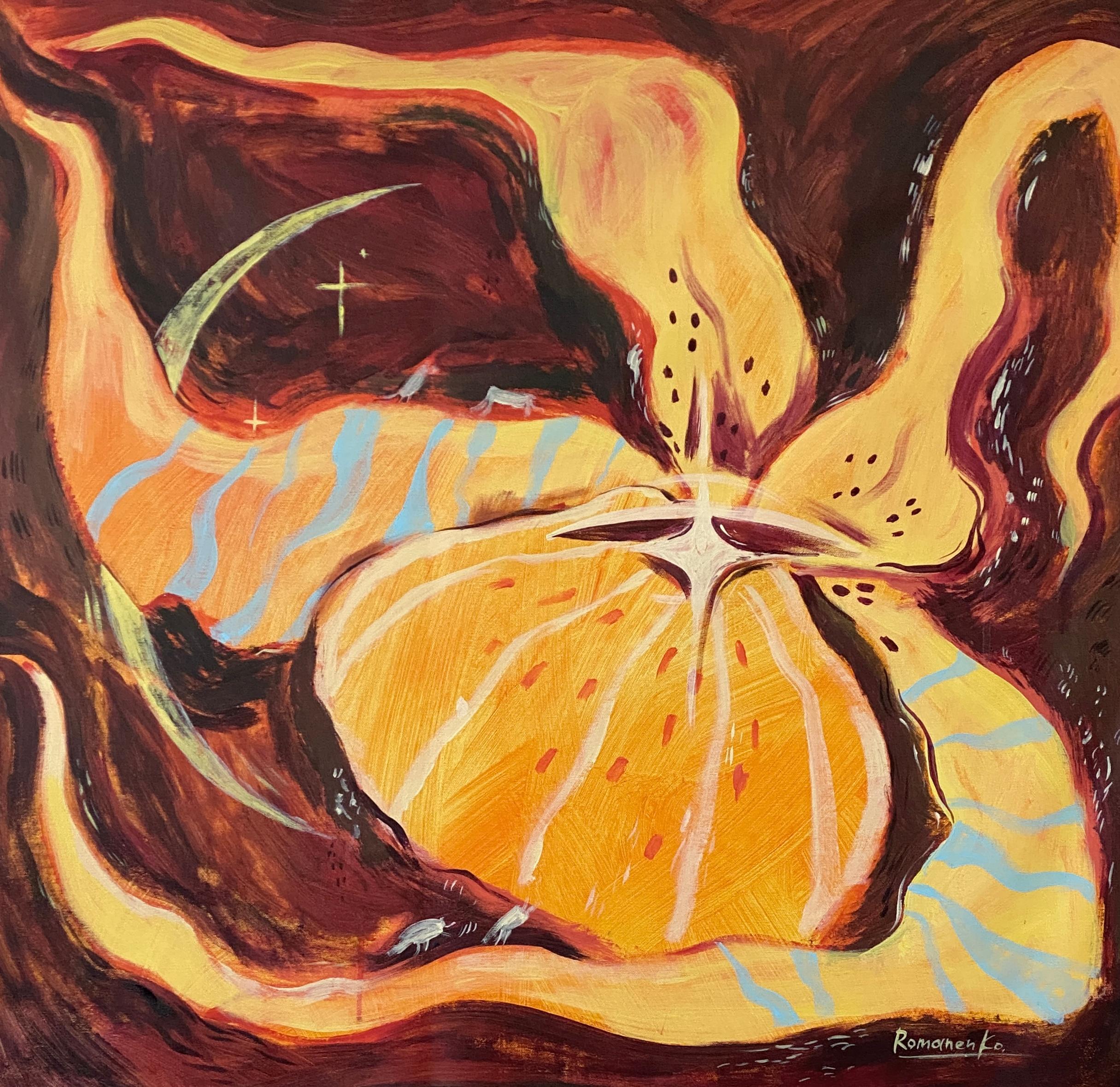 Katerina Romanenko Abstract Painting - A Journey to the Center