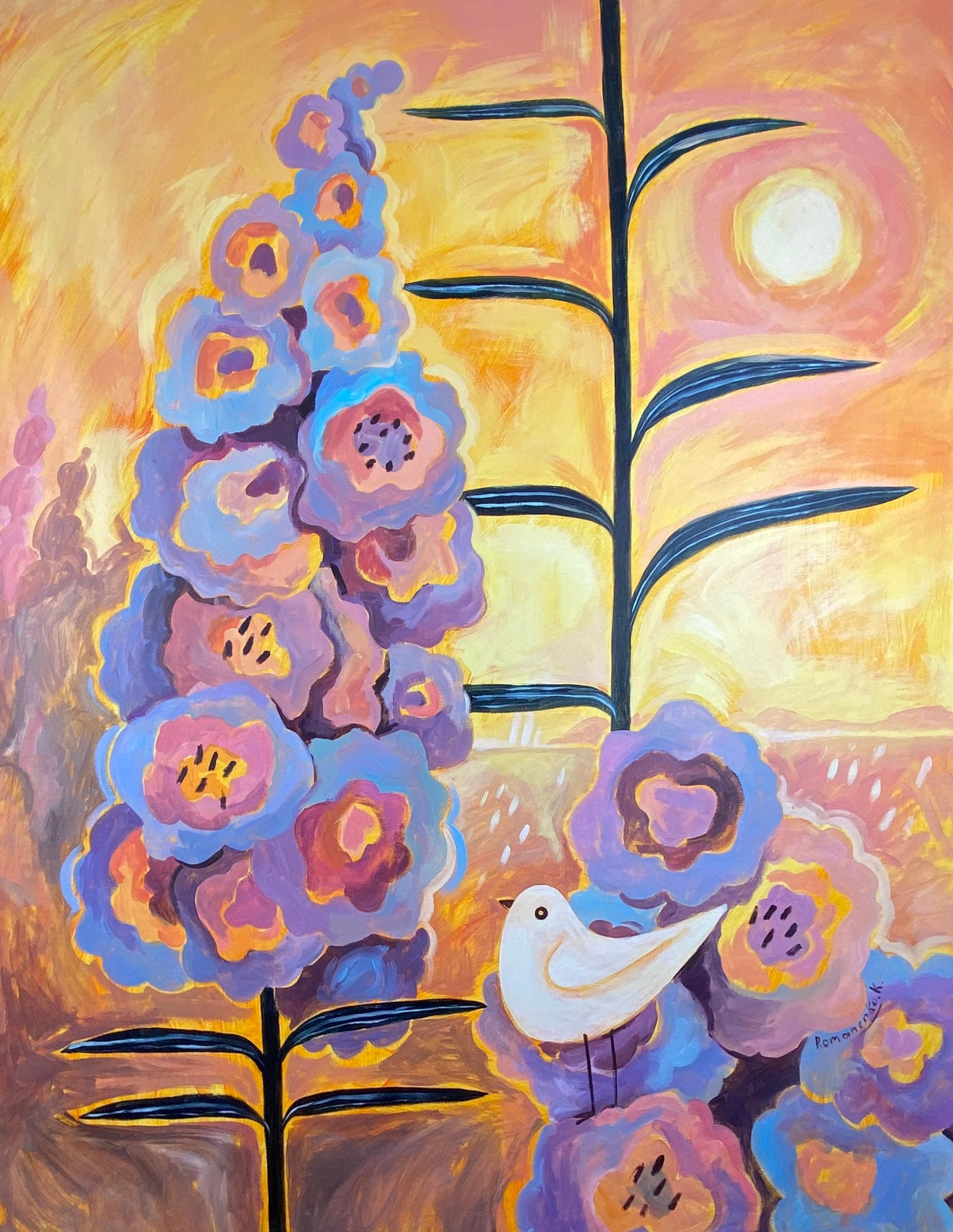 Katerina Romanenko Abstract Painting - Reflecting on Safety
