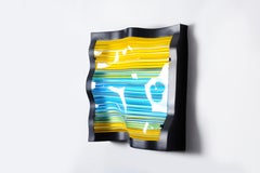 Katerpillar Wall Lamp Linear Multicolored Glass Small