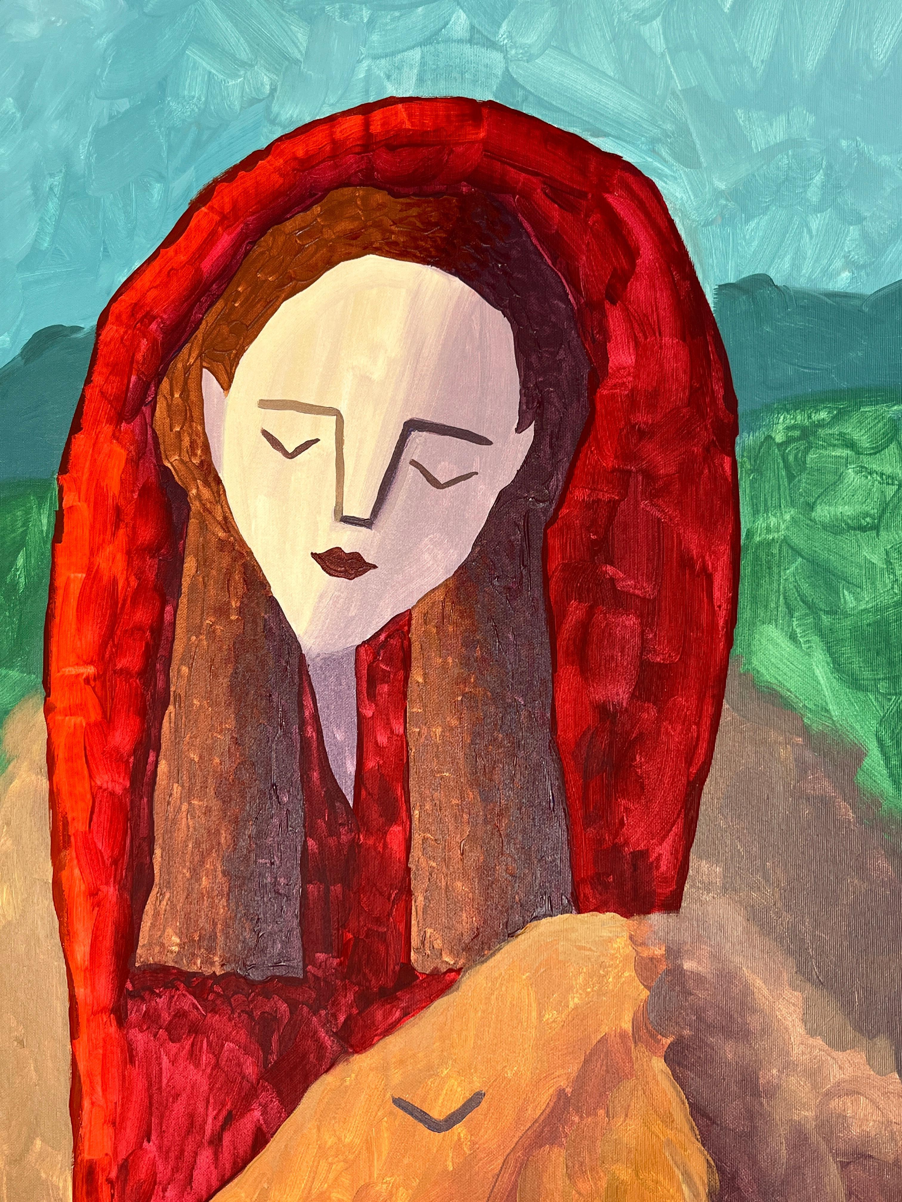 Kateryna Kolesnykova Figurative Painting - Silent Trust