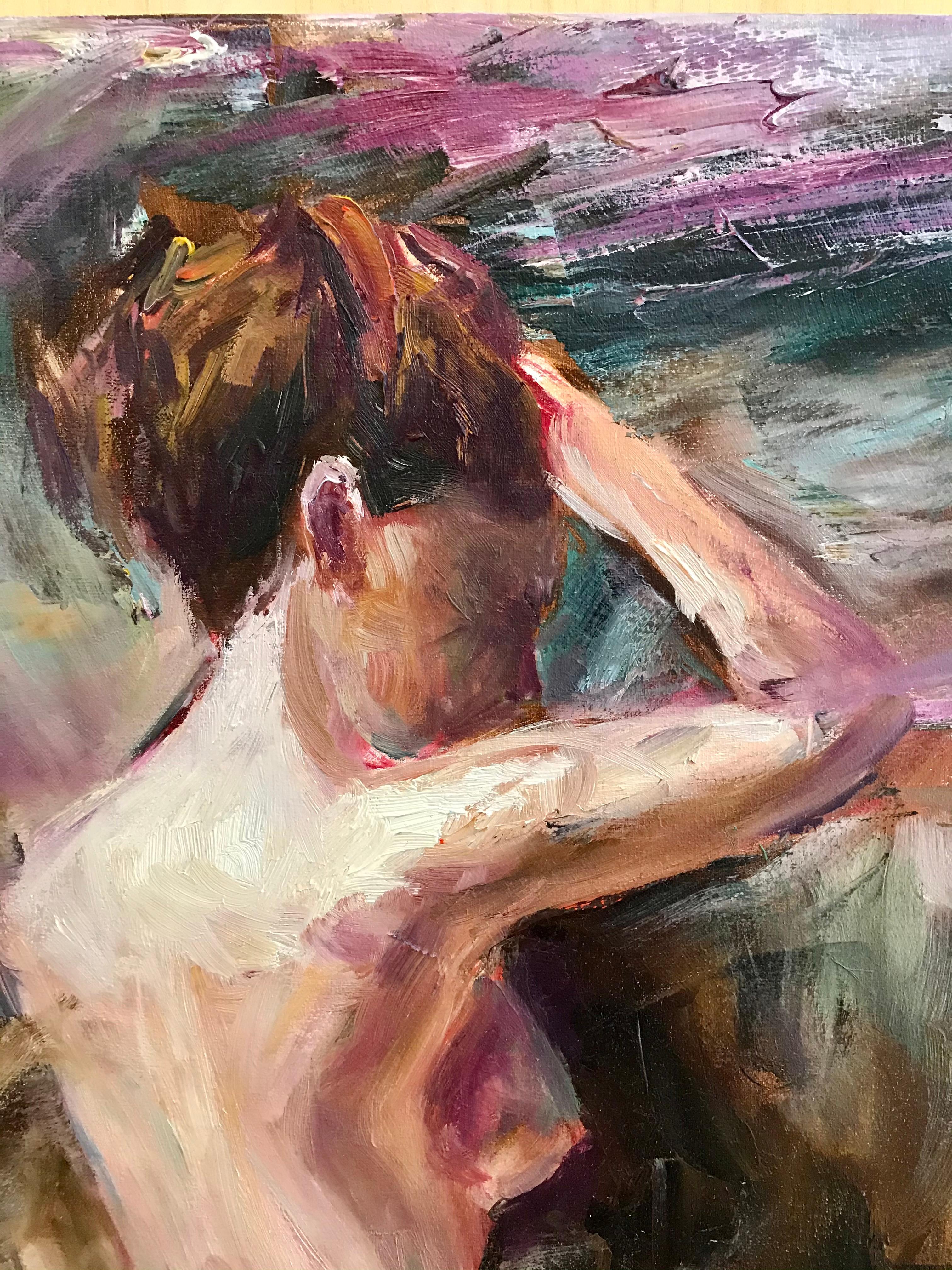 Nudity - Impressionist Painting by  Kateryna Krivchach