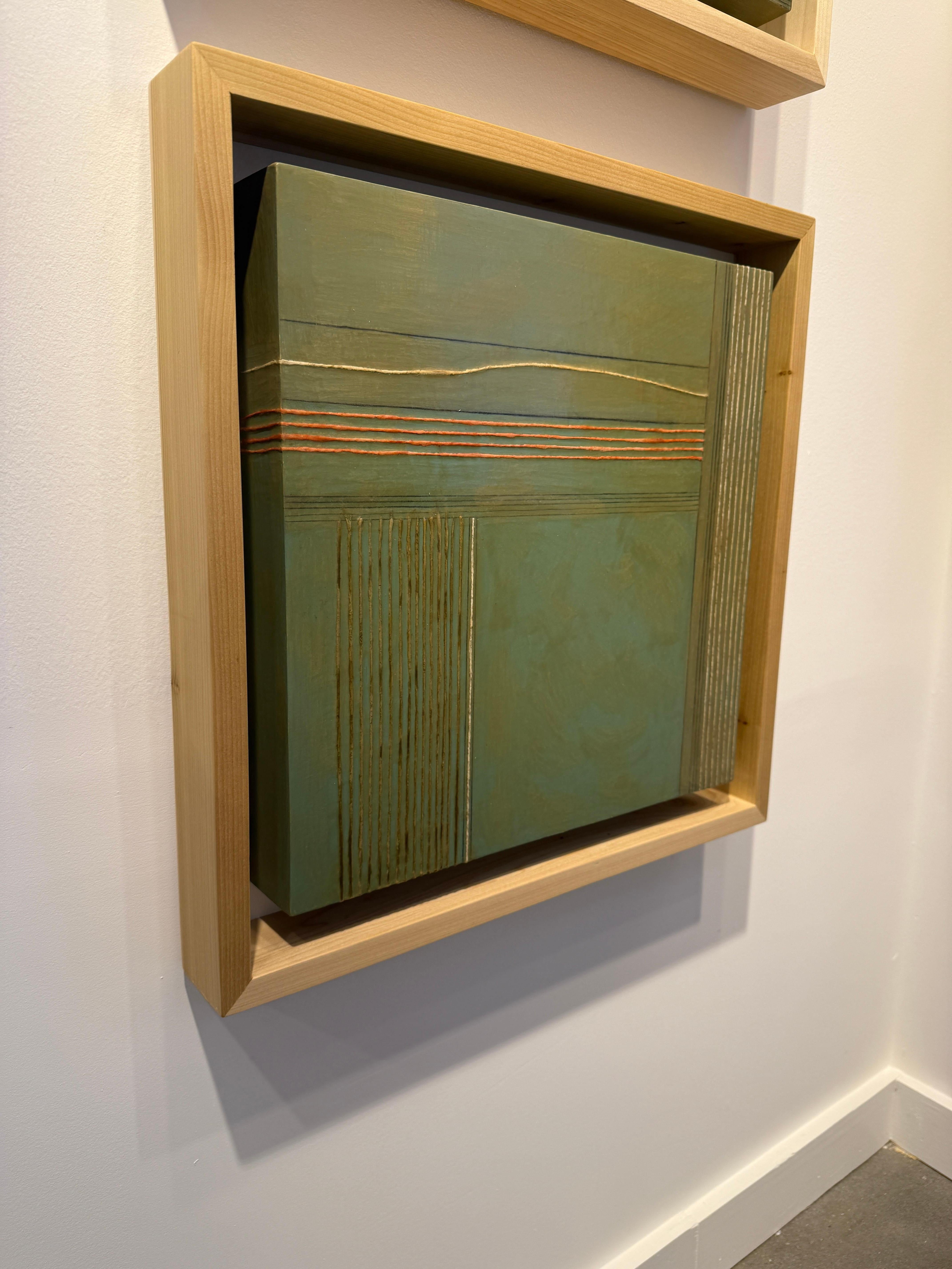 Holding Sunrise 3 - Brown Landscape Painting by Katey Berry