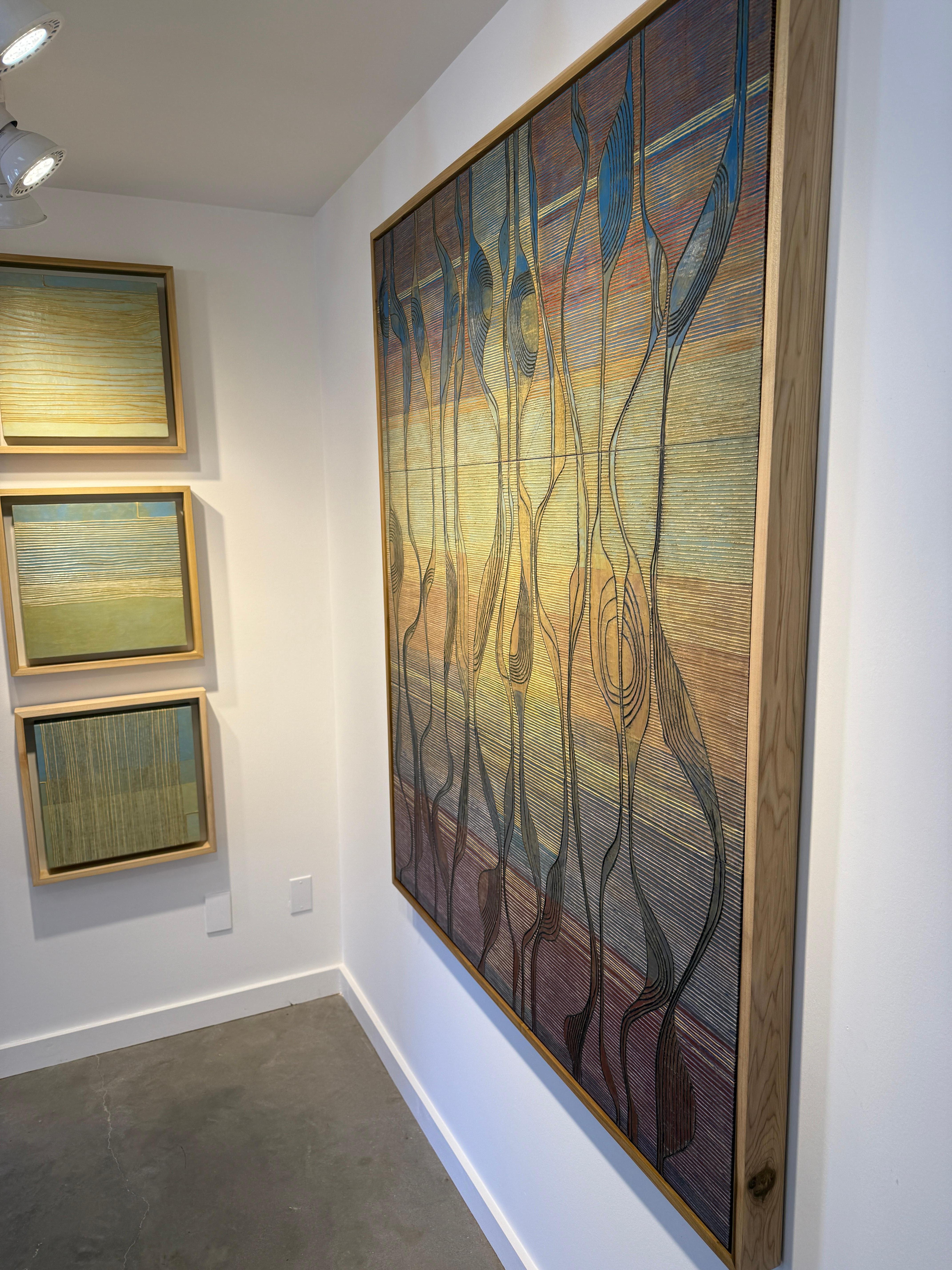 Tempo di mappatura - Landscape Painting Marrone di Katey Berry