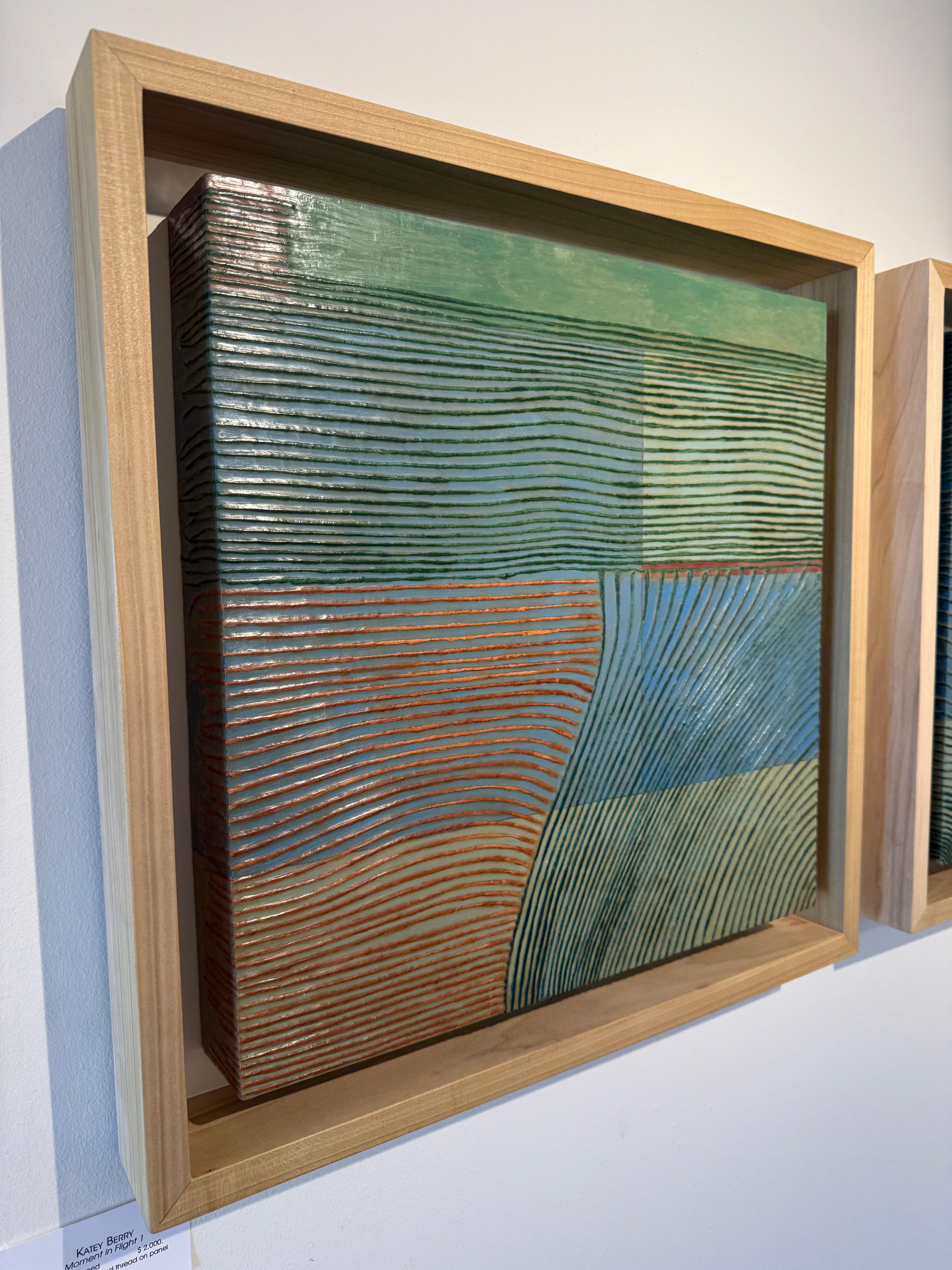 Momento del vuelo 1 - Landscape Painting Marrón de Katey Berry