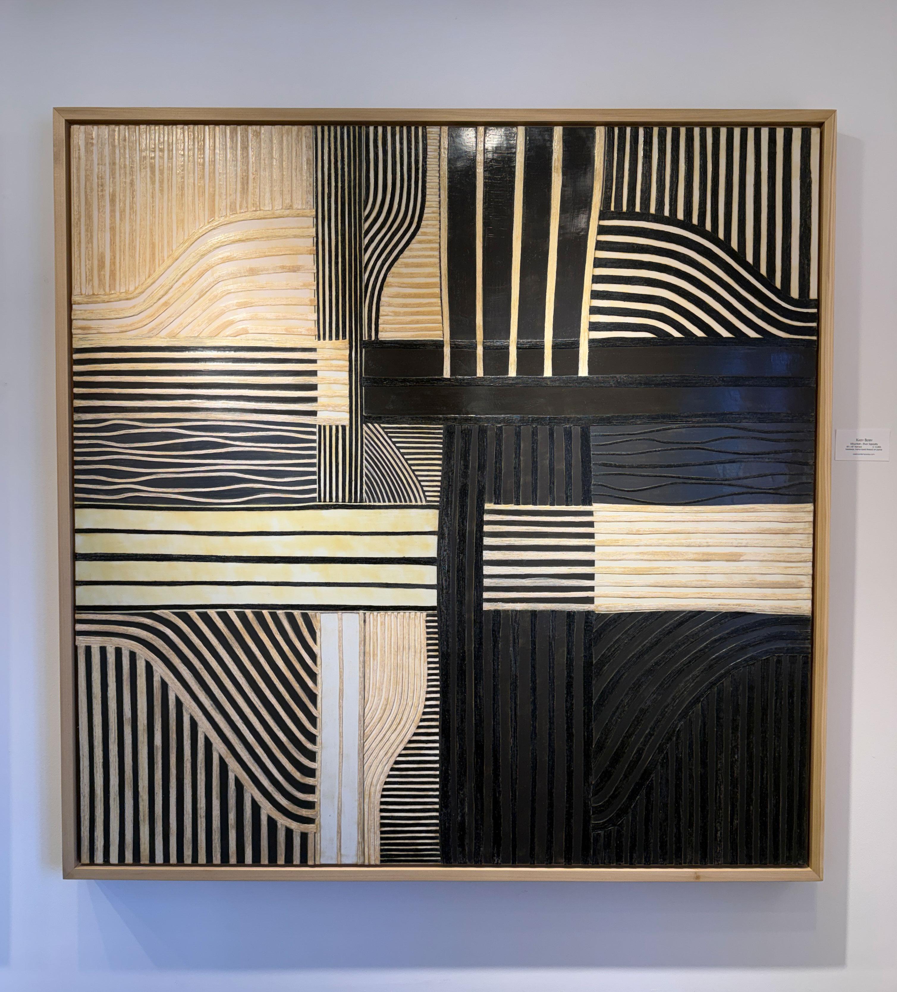 Mountain River Wandteppich – Painting von Katey Berry