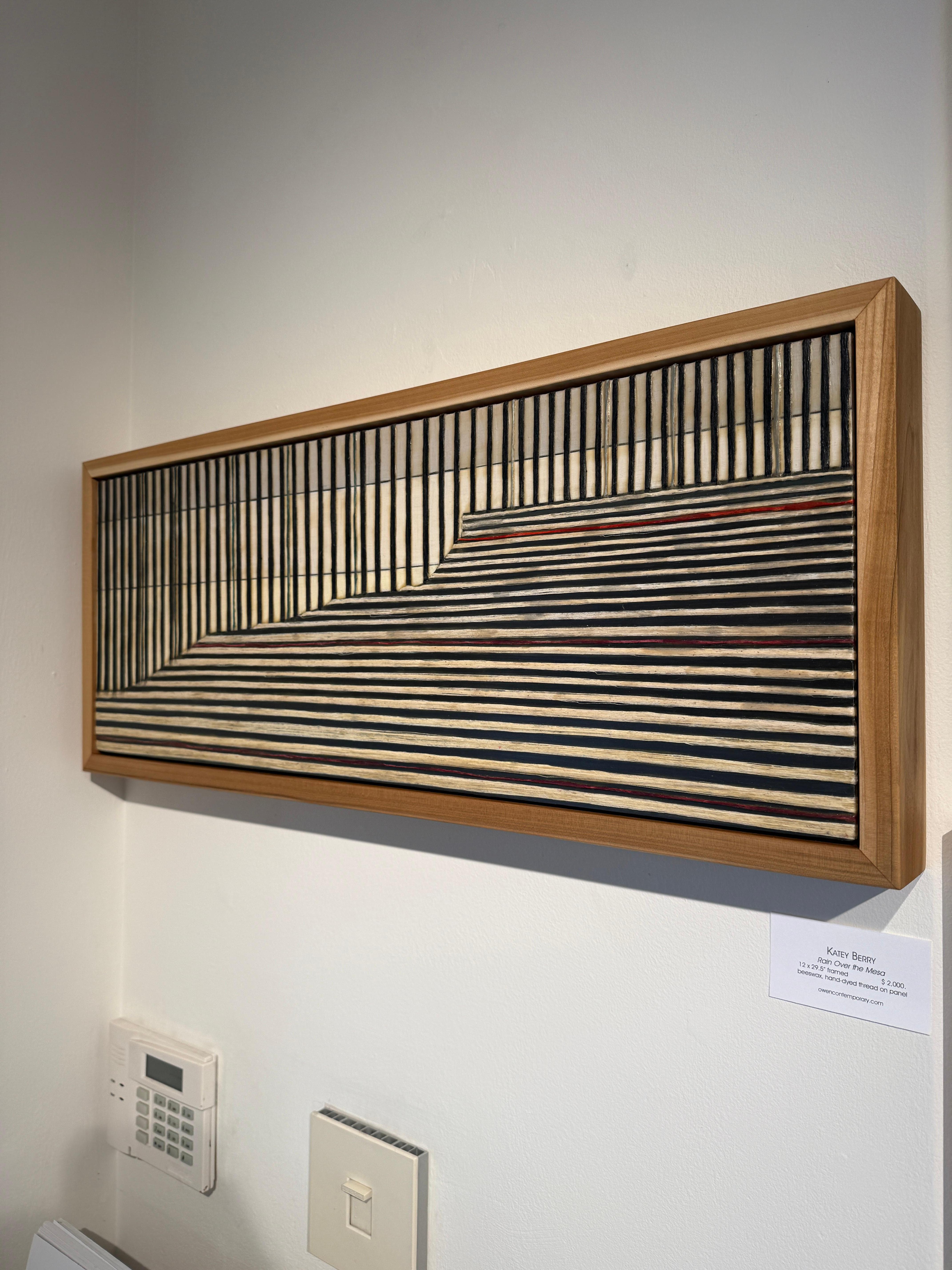 Pluie sur la Mesa - Marron Landscape Painting par Katey Berry