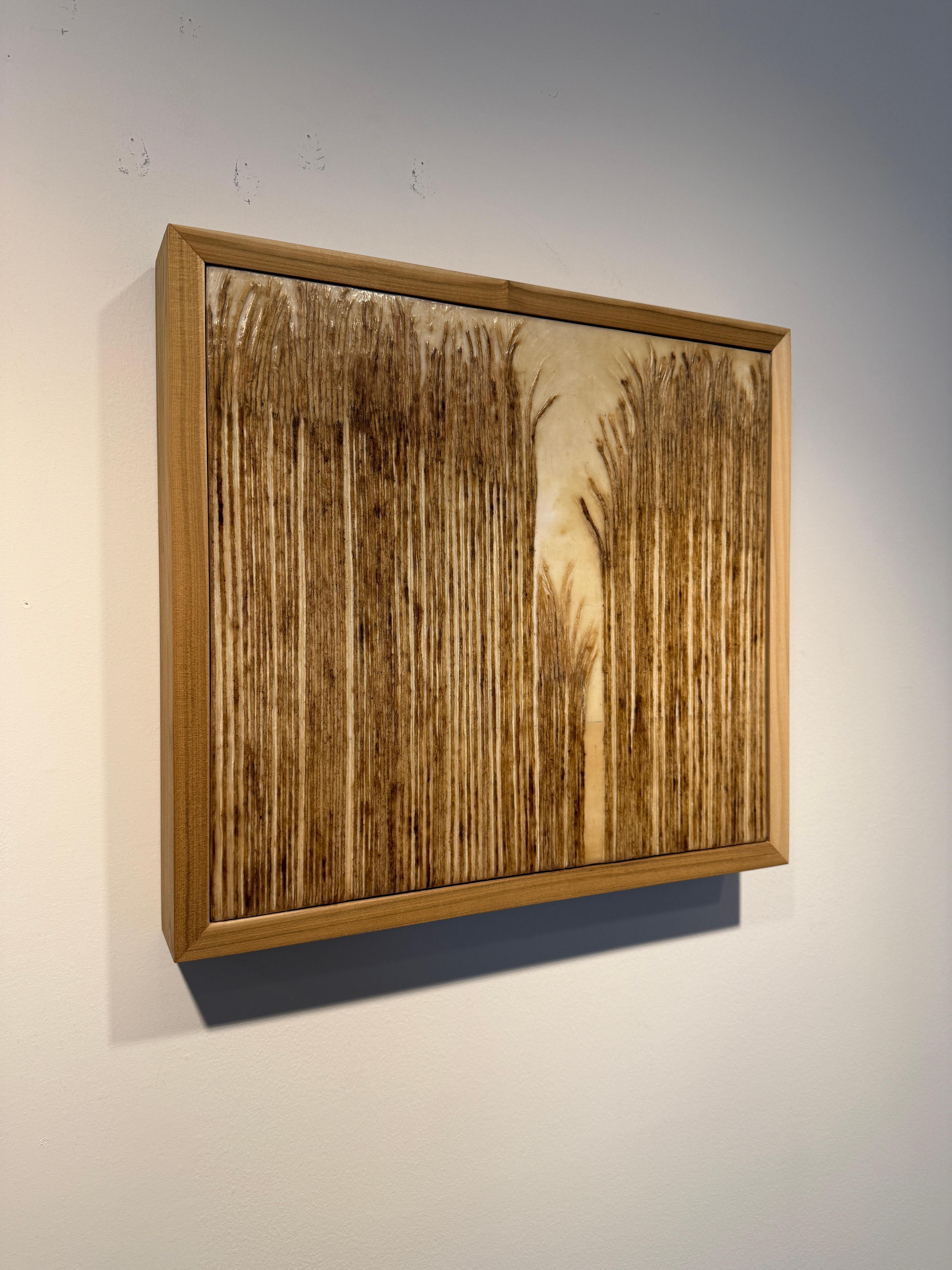 Saules - Marron Landscape Painting par Katey Berry